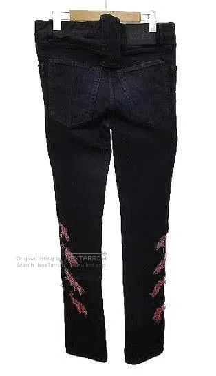 Le Grande Bleu (L.G.B.) Black Distressed Denim Jeans Size 30. Size US 30 / EU 46 - 2 Thumbnail