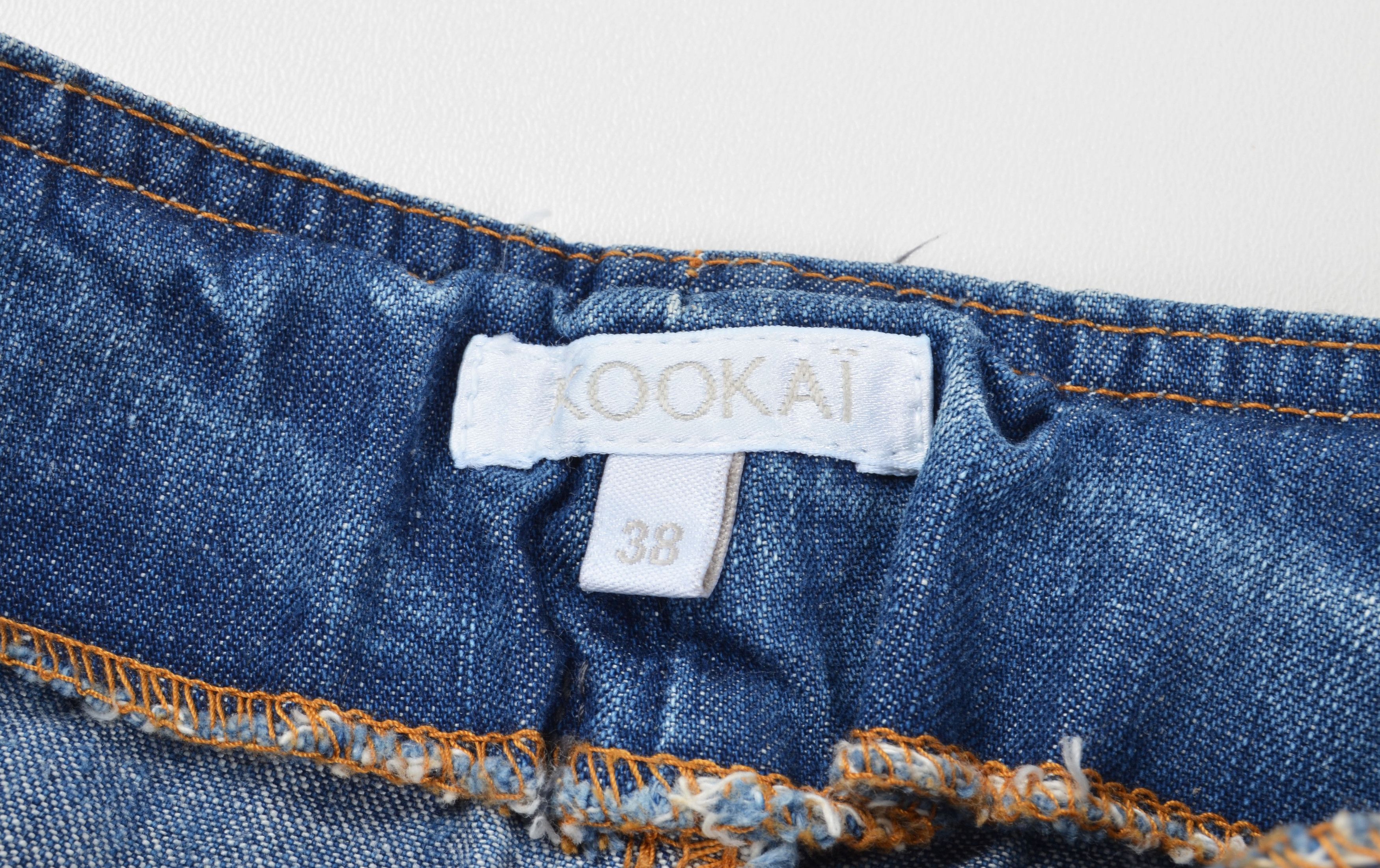 Other Kookai Y2K Patchwork Embroidered Pocket Detail Raw Hem Skirt Size 28" / US 6 / IT 42 - 8 Thumbnail