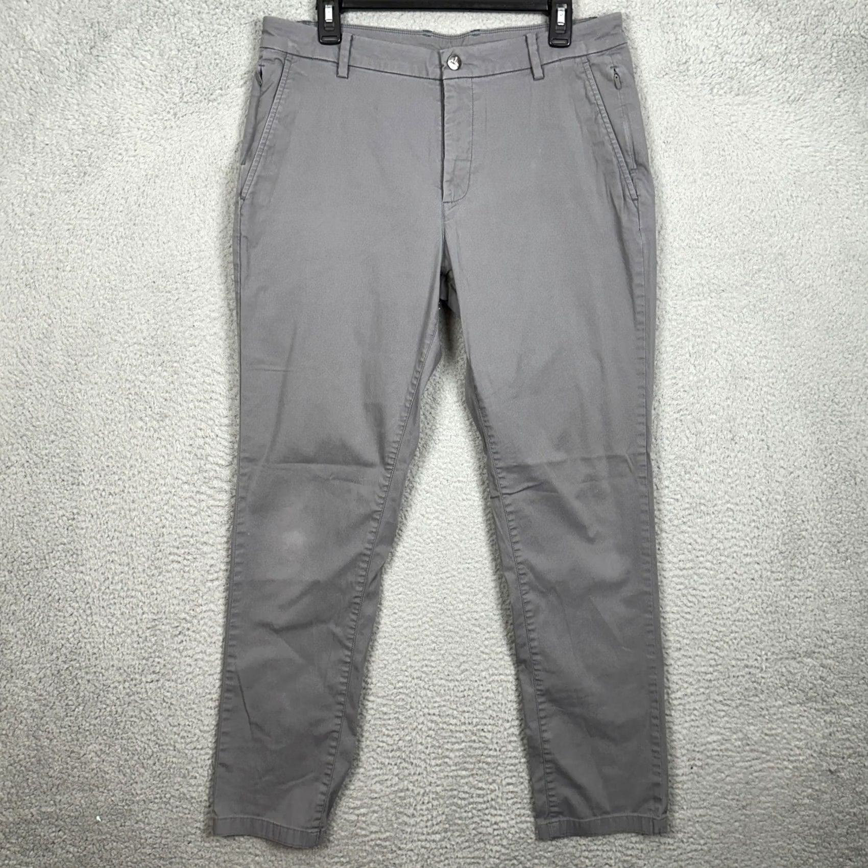 Vintage Birddogs Pants Mens 34X32 Gray Golf Chino Slim Straight Stretch Hiking Outdoor Size US 34 / EU 50 - 2 Thumbnail