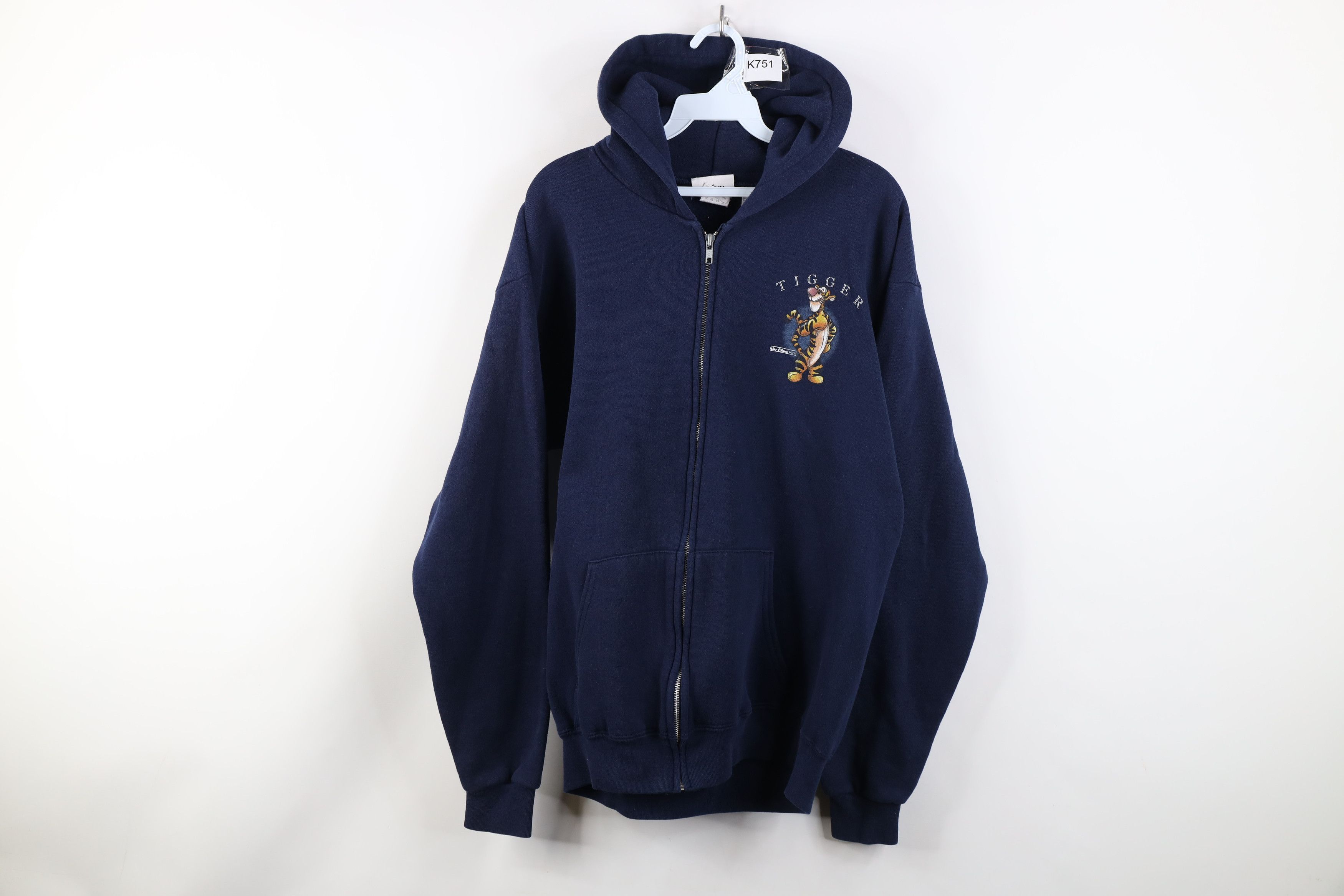 Disney Vintage 90s Disney Winnie the Pooh Tigger Full Zip Hoodie Size US M / EU 48-50 / 2 - 1 Thumbnail