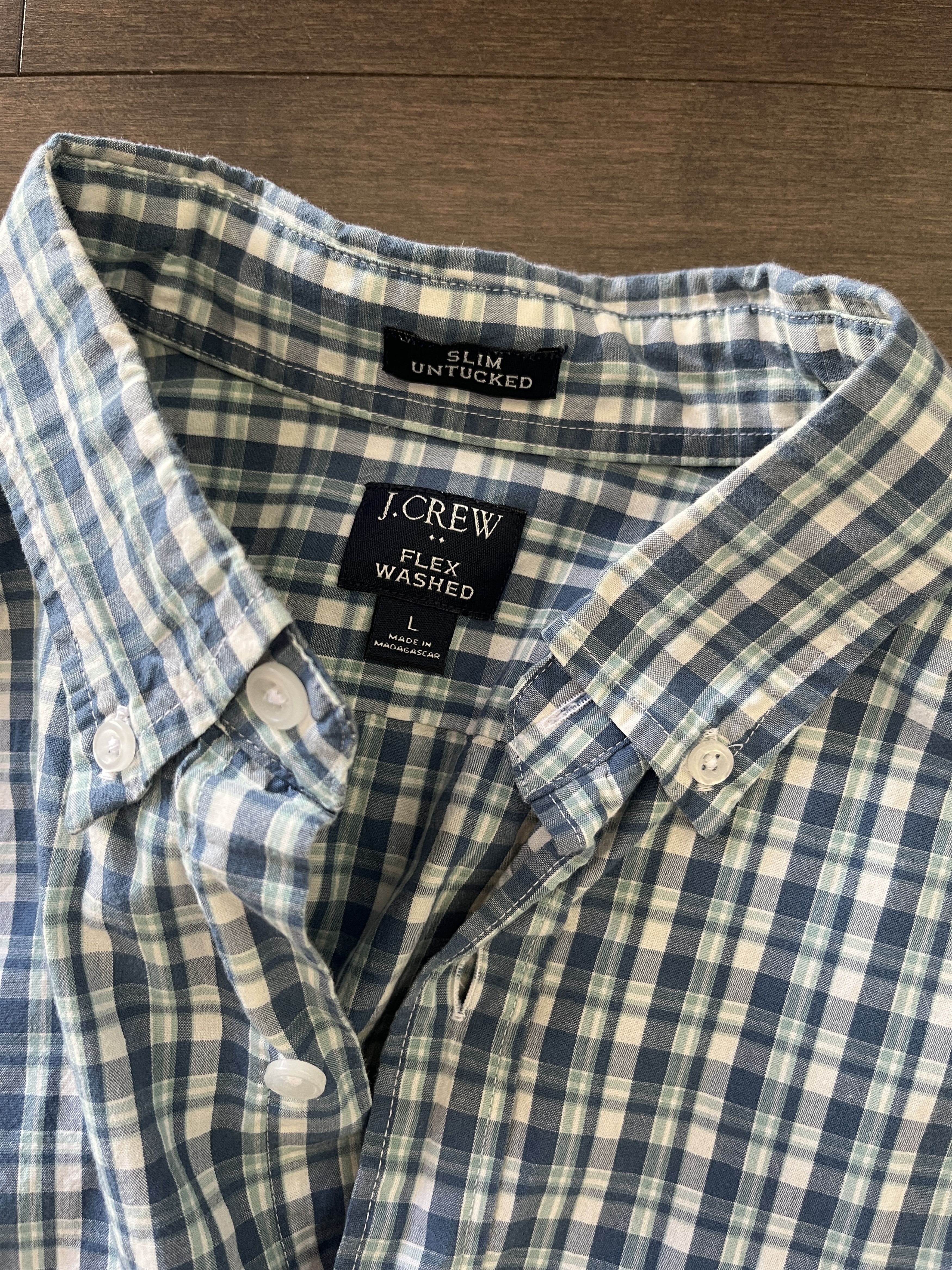 J.Crew Flex Washed Untucked Shirt Size US L / EU 52-54 / 3 - 1 Thumbnail