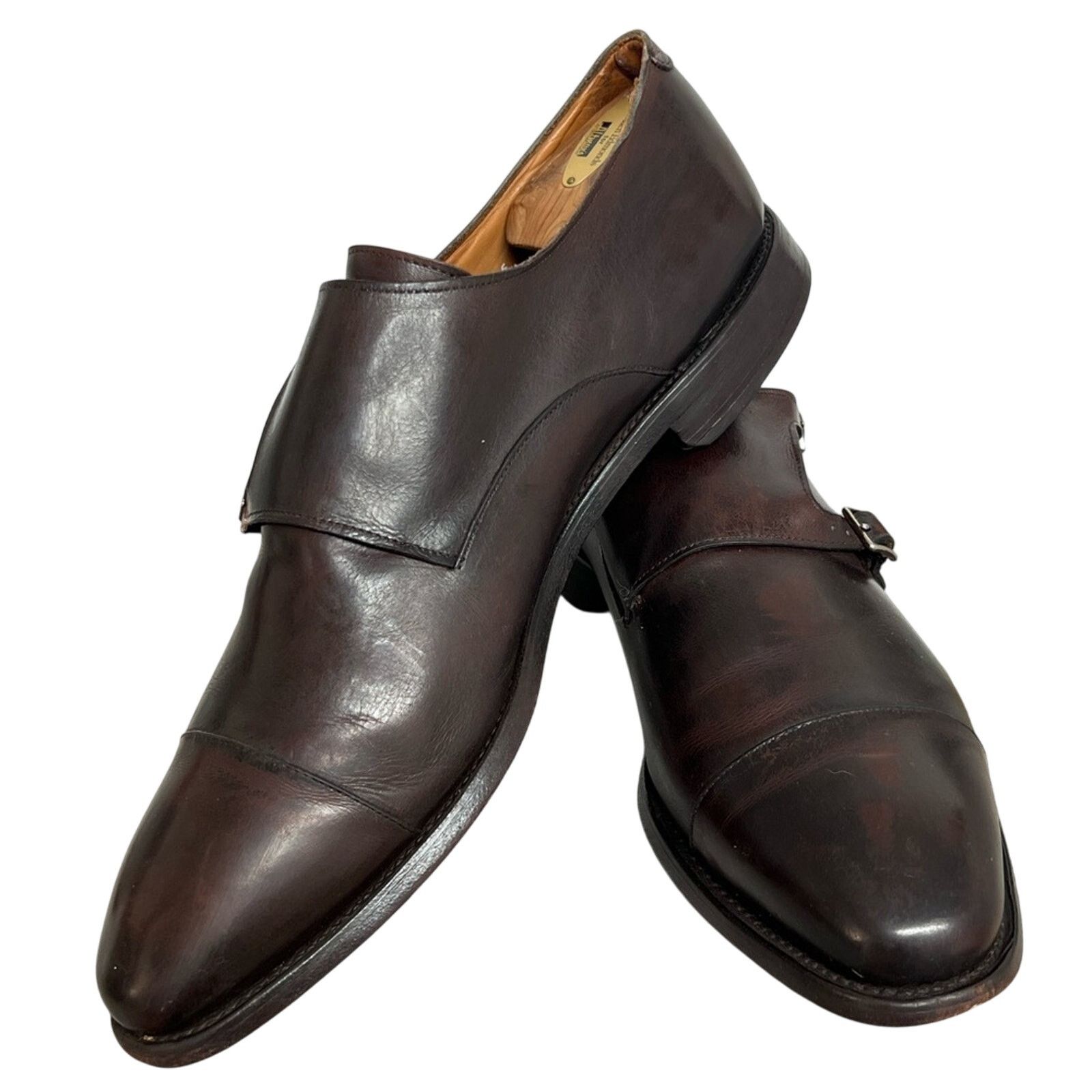 Allen Edmonds ALLEN EDMONDS Mora 2.0 Double Monk Strap Brown Leather Shoes Size US 15 / EU 48 - 3 Thumbnail