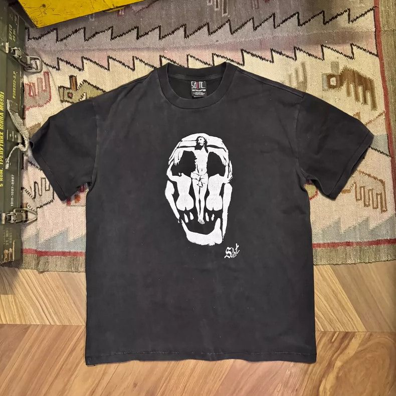 Saint Michael Saint Michael Black letters skull short sleeves Size US L / EU 52-54 / 3 - 1 Thumbnail