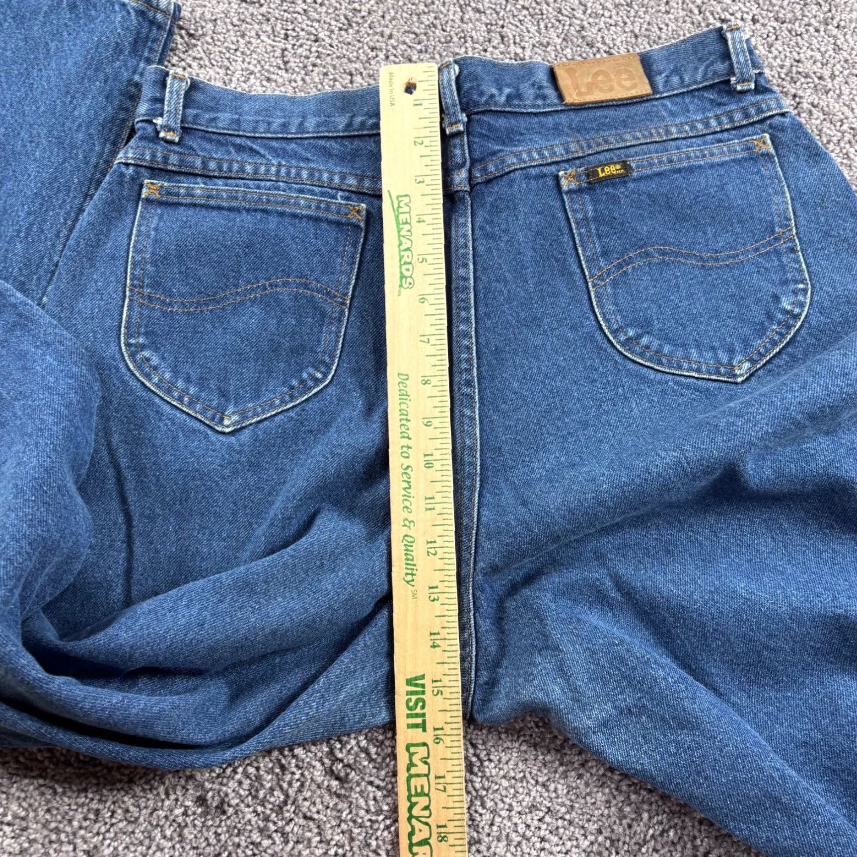 Lee VINTAGE Lee Jeans Womens 18W High Rise Mom Denim 90s Blue 34x32 Size 40" / US 18 - 7 Thumbnail