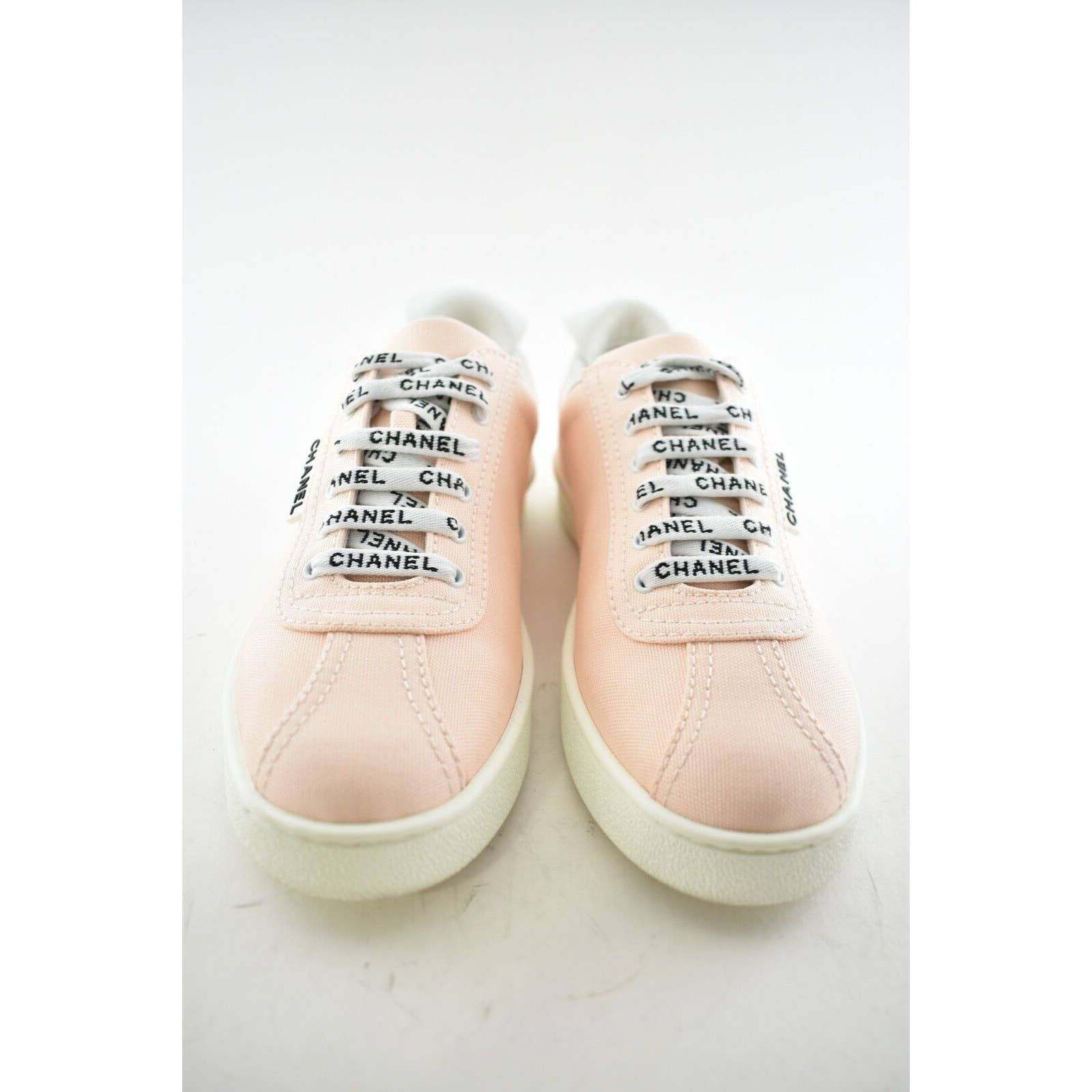 Chanel 19C Weekender Logo Lace Low Flat Runner Trainer Sneaker 40 Size US 10 / IT 40 - 6 Thumbnail
