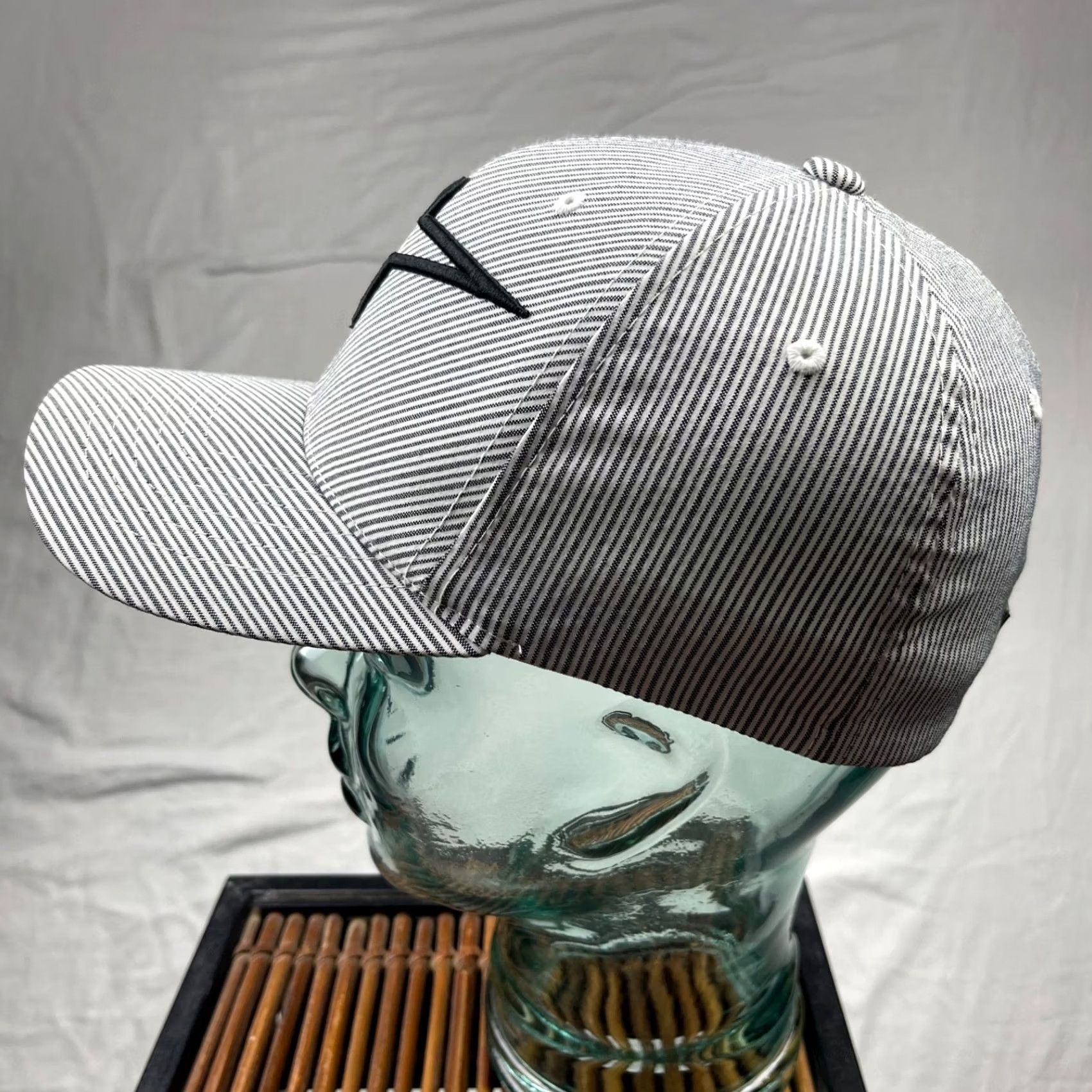 Alpinestars VINTAGE Alpinestars Hat Cap Mens Small Medium Striped Baseball Cap Gray M Mens Men Casual Striped Riding Motocross Y2K Accessories Hat Size ONE SIZE - 6 Thumbnail