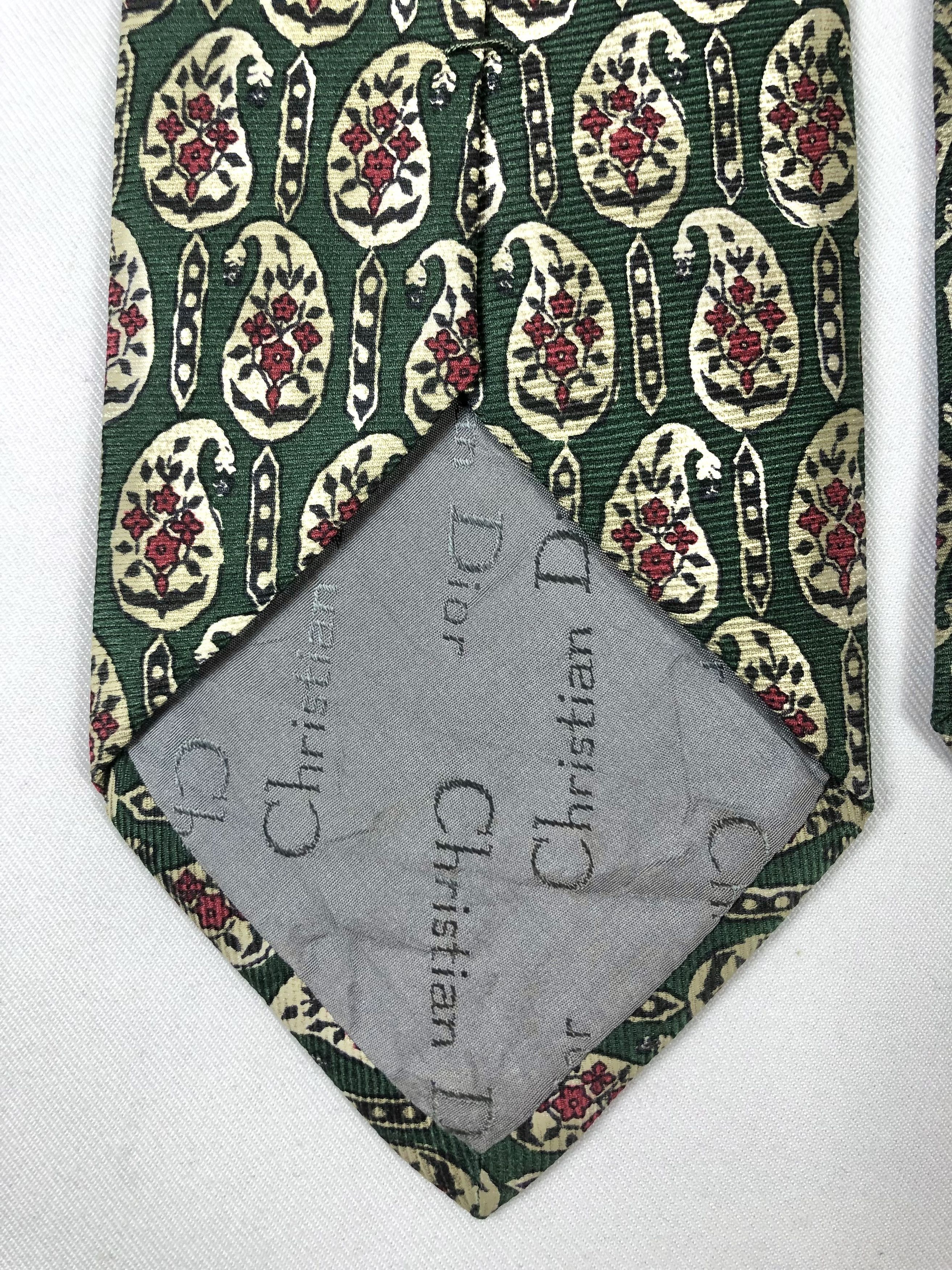 Christian Dior Monsieur Rare Vintage Christian Dior Monsieur Silk Tie Size ONE SIZE - 6 Thumbnail