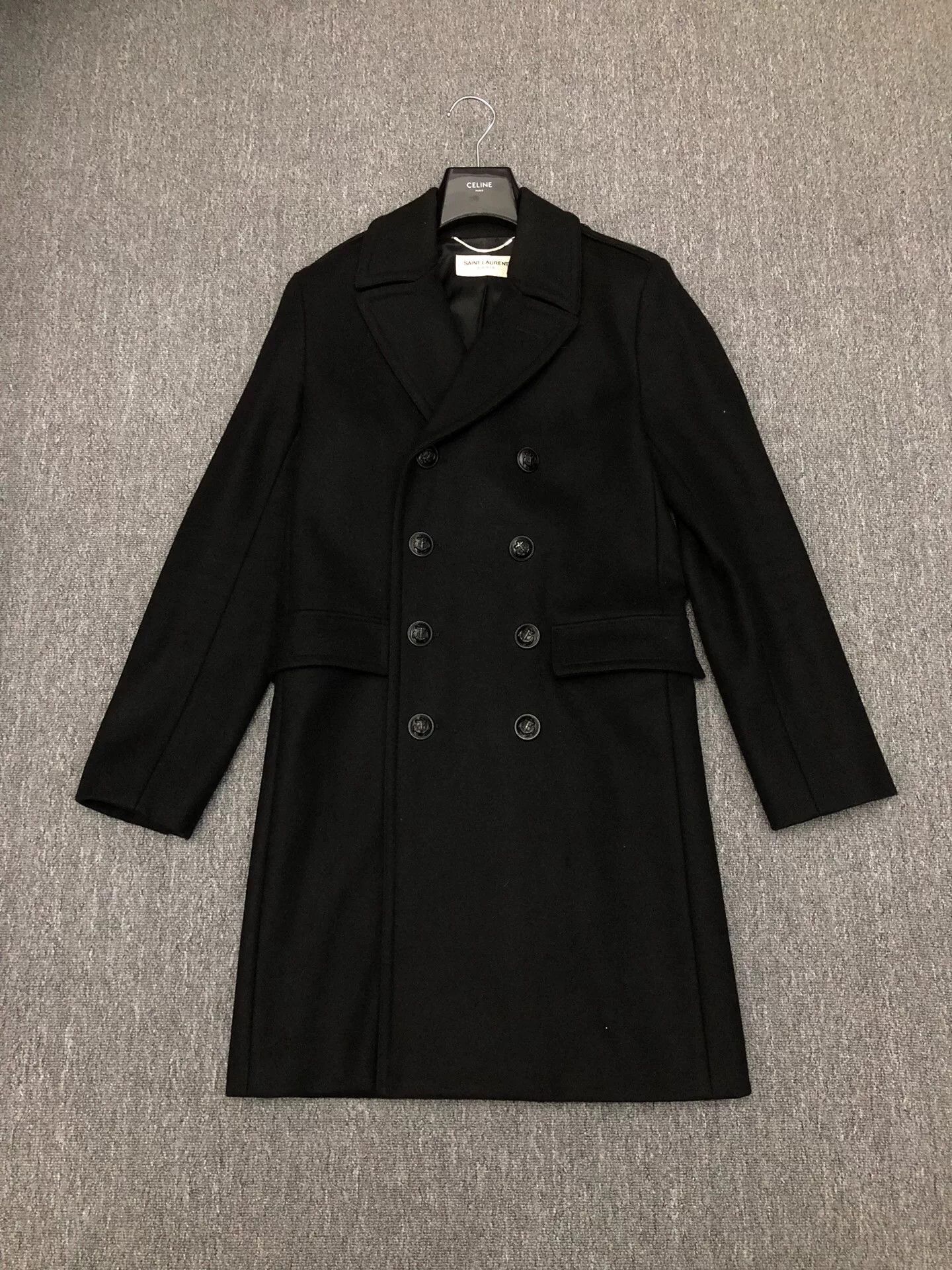 Saint Laurent Paris Saint Laurent 14FW Anchor Double-Breasted Coat Size US S / EU 44-46 / 1 - 1 Thumbnail
