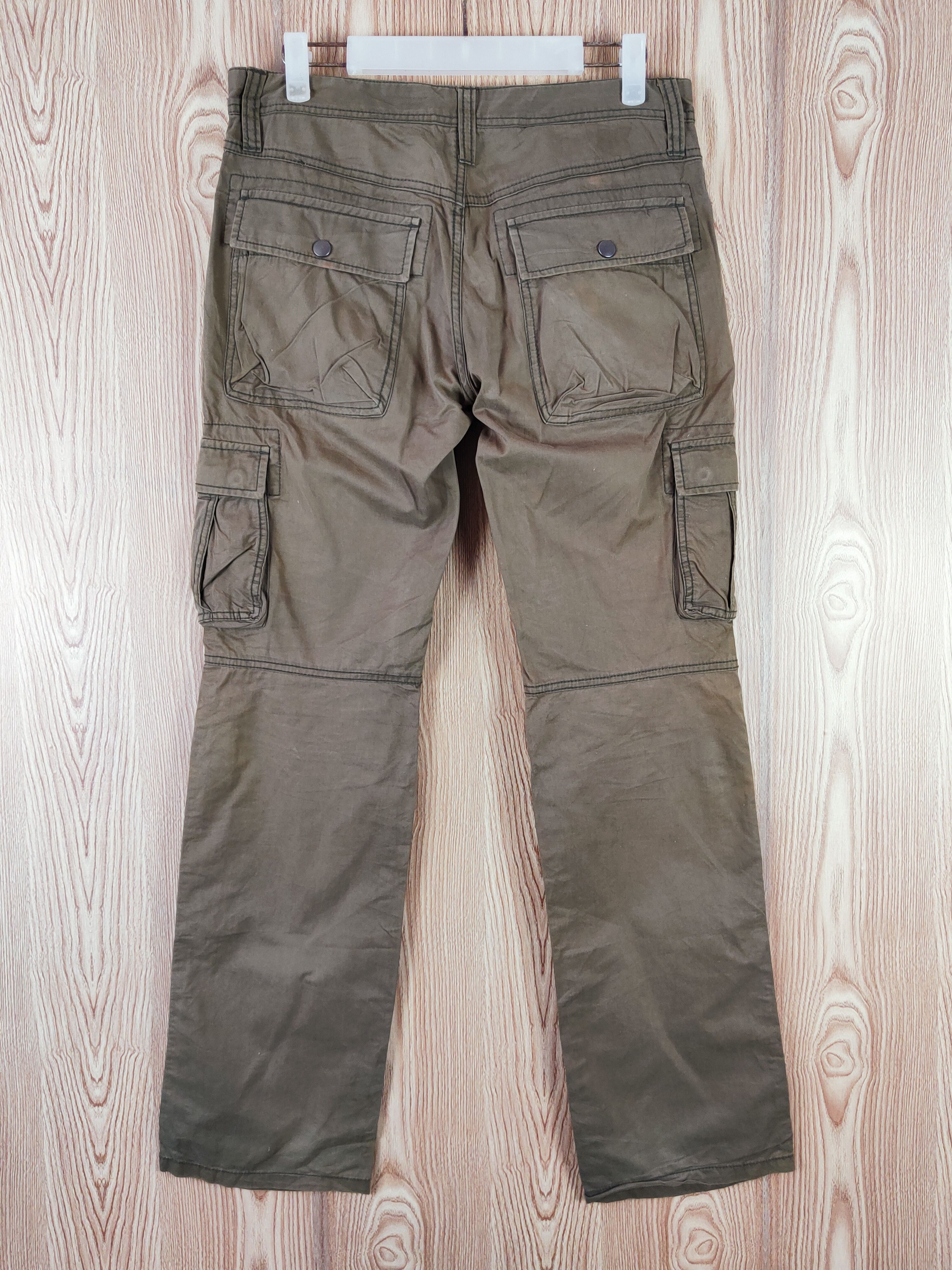 Japanese Brand DL Destrad Khaki Multipocket Tactical Cargo Pants #W528 Size US 31 - 9 Thumbnail