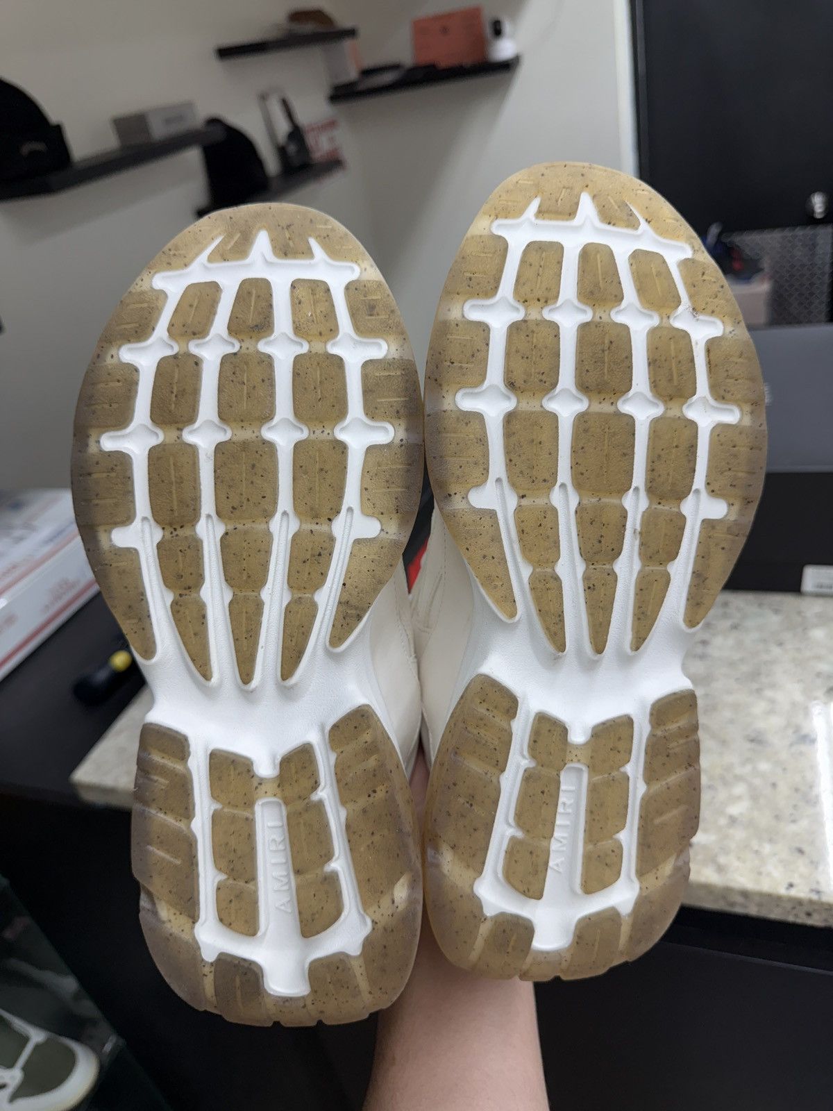 Amiri Amiri White Bone Runners Size US 10 / EU 43 - 5 Thumbnail