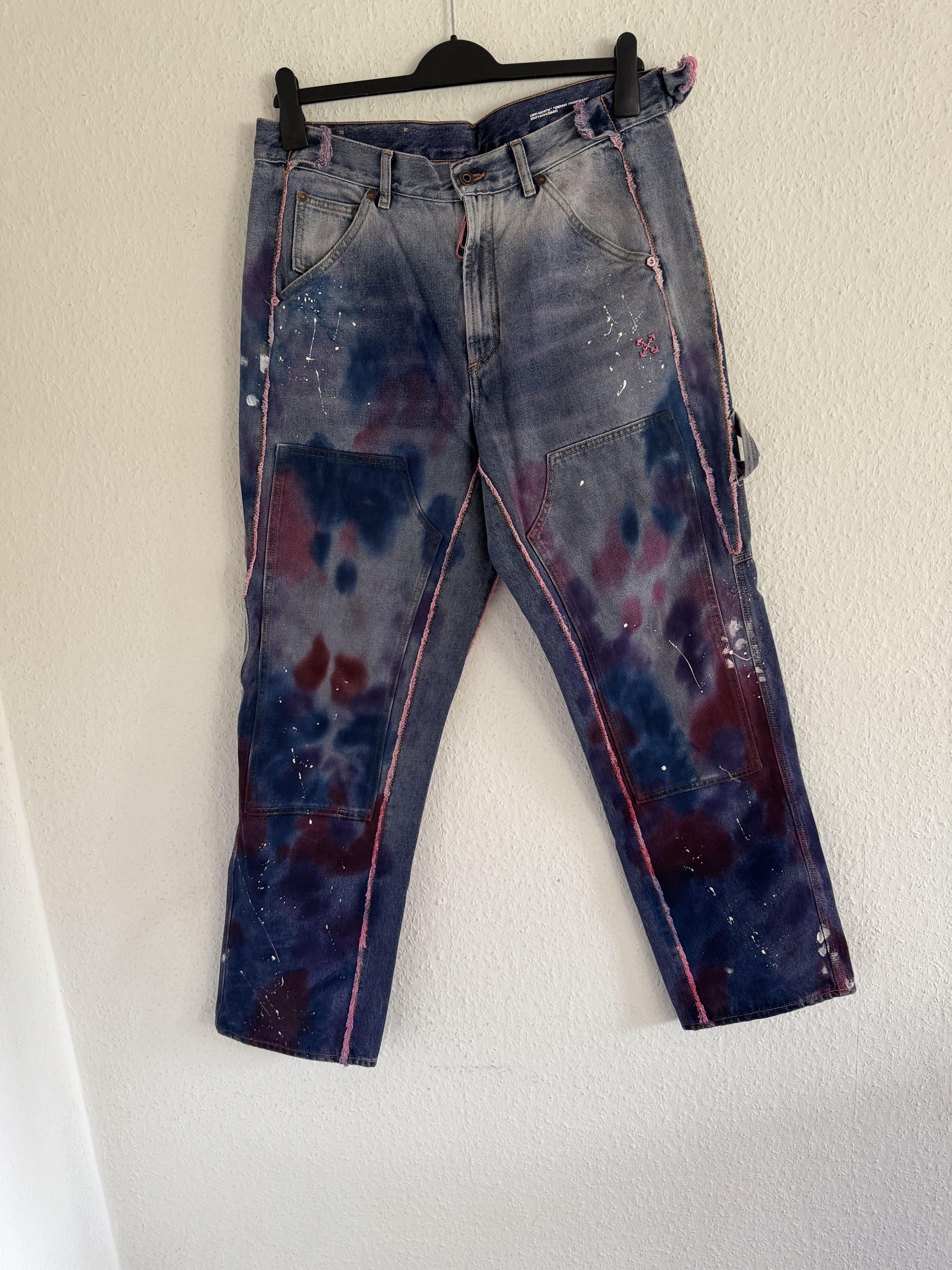 Off-White Lilac Double Knee Carpenter Pants Size US 34 / EU 50 - 8 Thumbnail