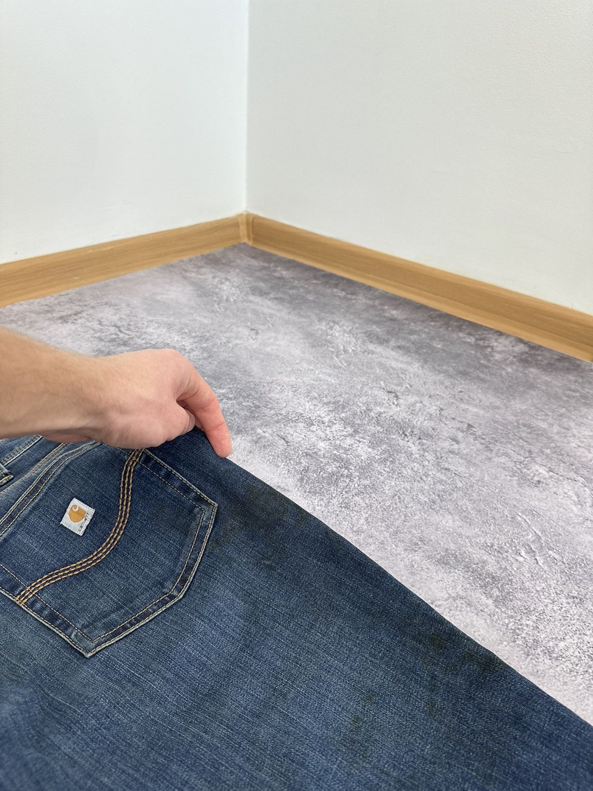 Carhartt Vintage Carhartt USA Distressed Flared Bootcut Opium Jeans Size 28" / US 6 / IT 42 - 6 Thumbnail