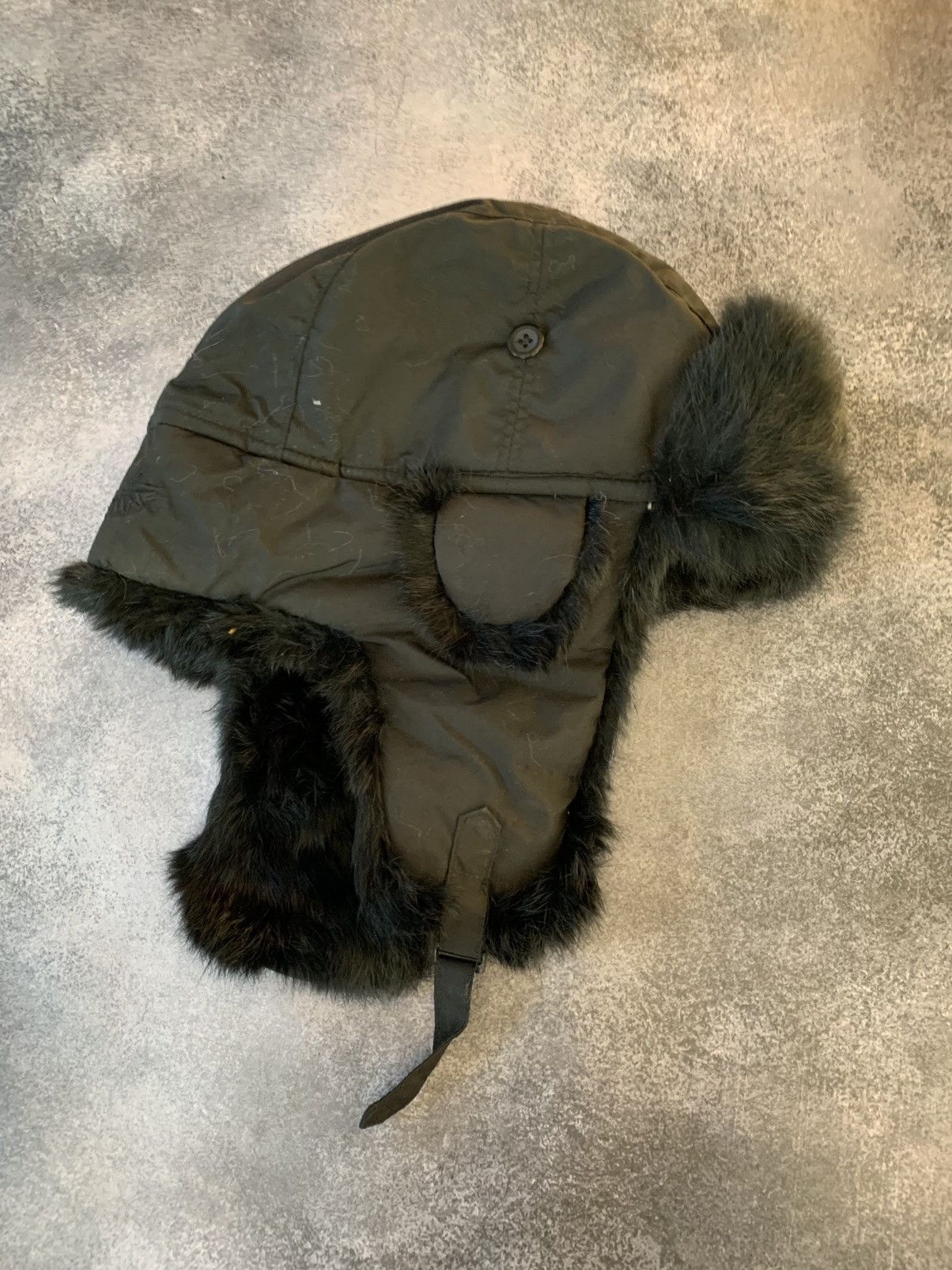 Vintage Vintage 90s Alt Ushanka Fuzzy Trapper Fur Winter Hat Size ONE SIZE - 2 Thumbnail
