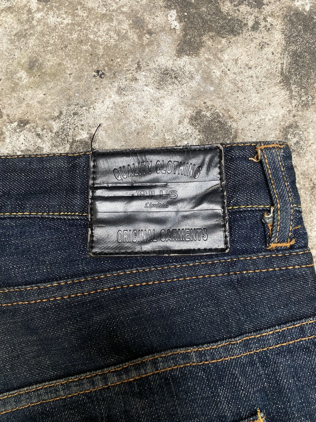 Japanese Brand I’lls Clothing Yellow Embroidered Beyond Script Deep Blue Size US 36 / EU 52 - 5 Thumbnail
