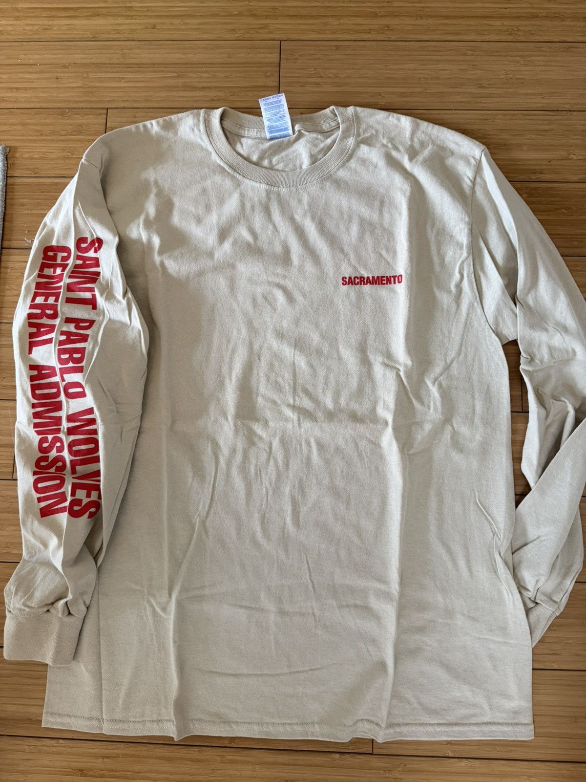 Kanye West Rare Kanye West Pablo Tour Sacramento Show L/S Shirt Large Size US L / EU 52-54 / 3 - 1 Thumbnail