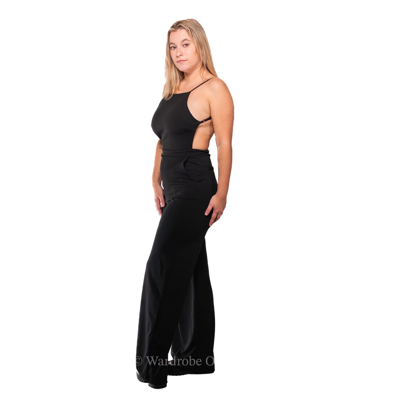 Designer Lulus Black Backless One Piece Romper Size 27" / US 4 / IT 40 - 6 Thumbnail