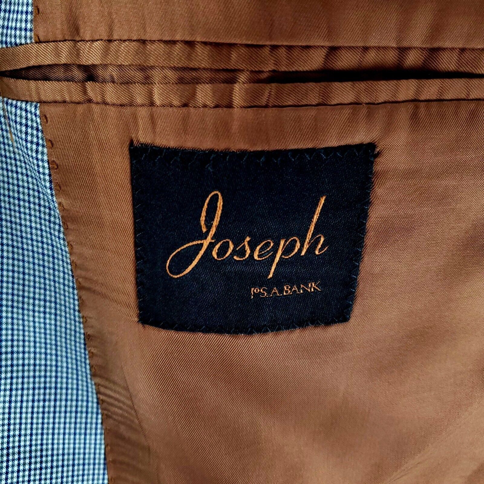Jos. A. Bank Joseph Jos A Bank Wool 2 Button Blazer 42R Gray Green Blue C Size 42R - 9 Thumbnail