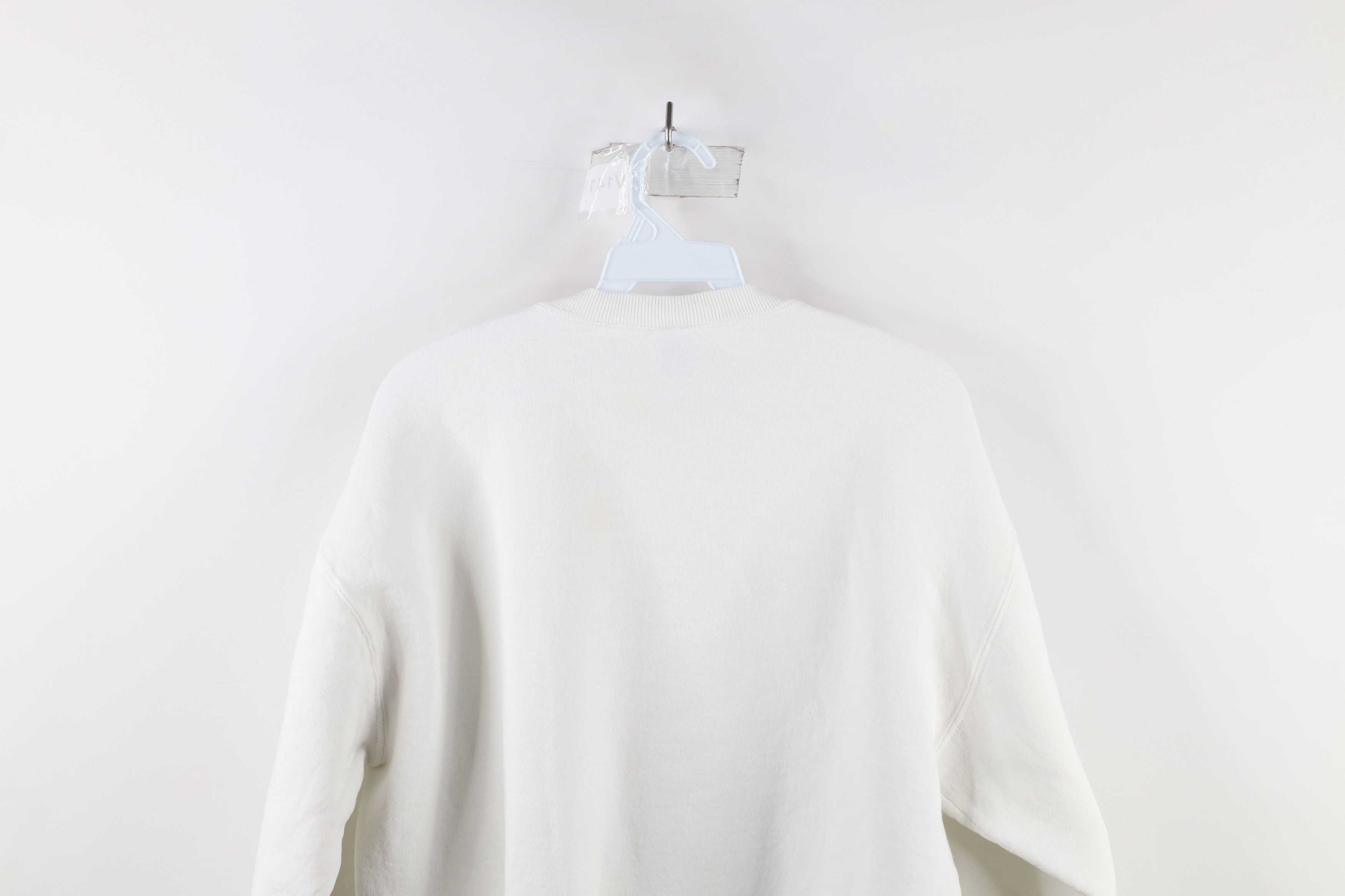 Russell Athletic × Vintage Vintage 90s Russell Athletic Crewneck Sweatshirt White USA Size ONE SIZE - 10 Thumbnail