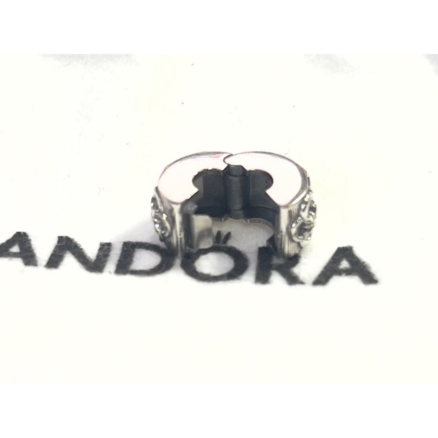 pandora PANDORA Sterling Silver Flower Pattern Clip Charm 799316C00 Size ONE SIZE - 4 Thumbnail