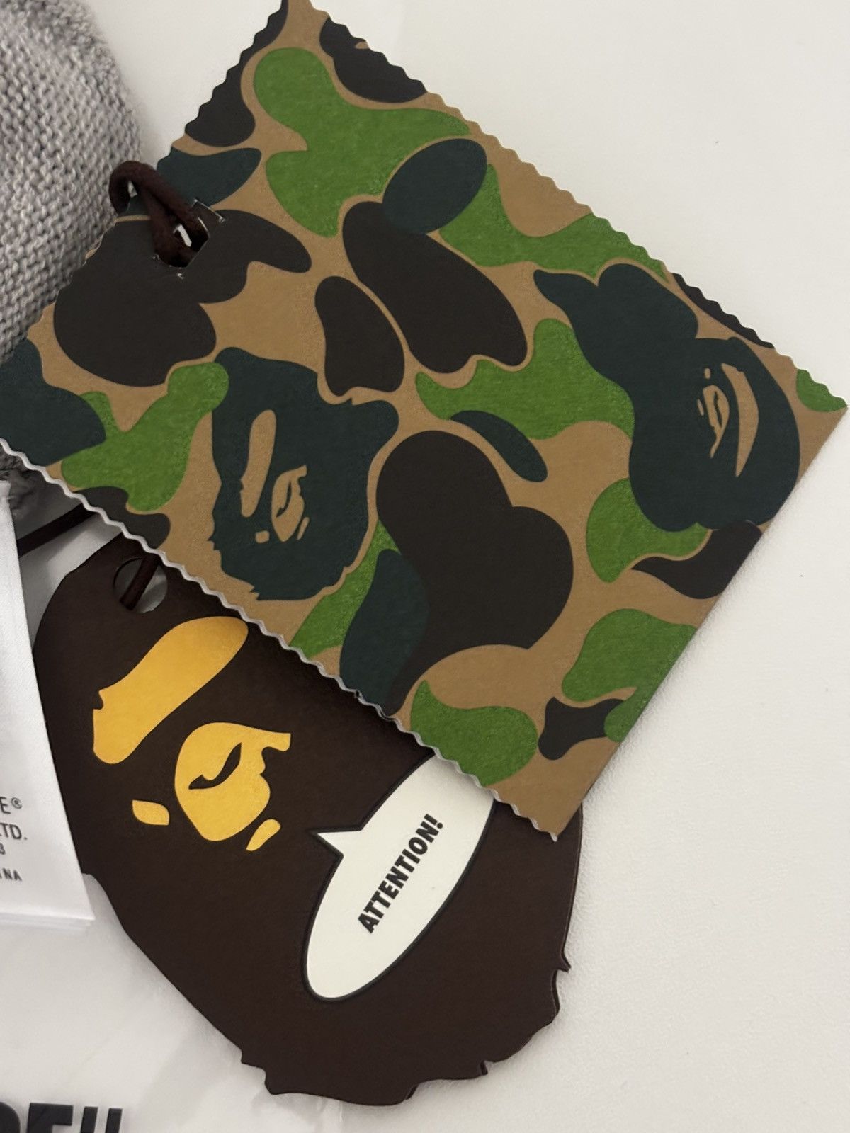 Bape Authentic ape bape crystal shark knit cap beanie gray new Size ONE SIZE - 6 Thumbnail