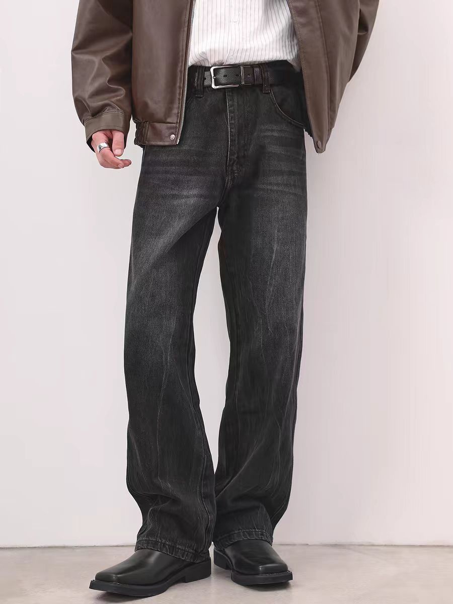 Japanese Brand × Vintage Vintage Street Washed and Aged Loose Black Jeans Y2K Size US 36 / EU 52 - 2 Thumbnail