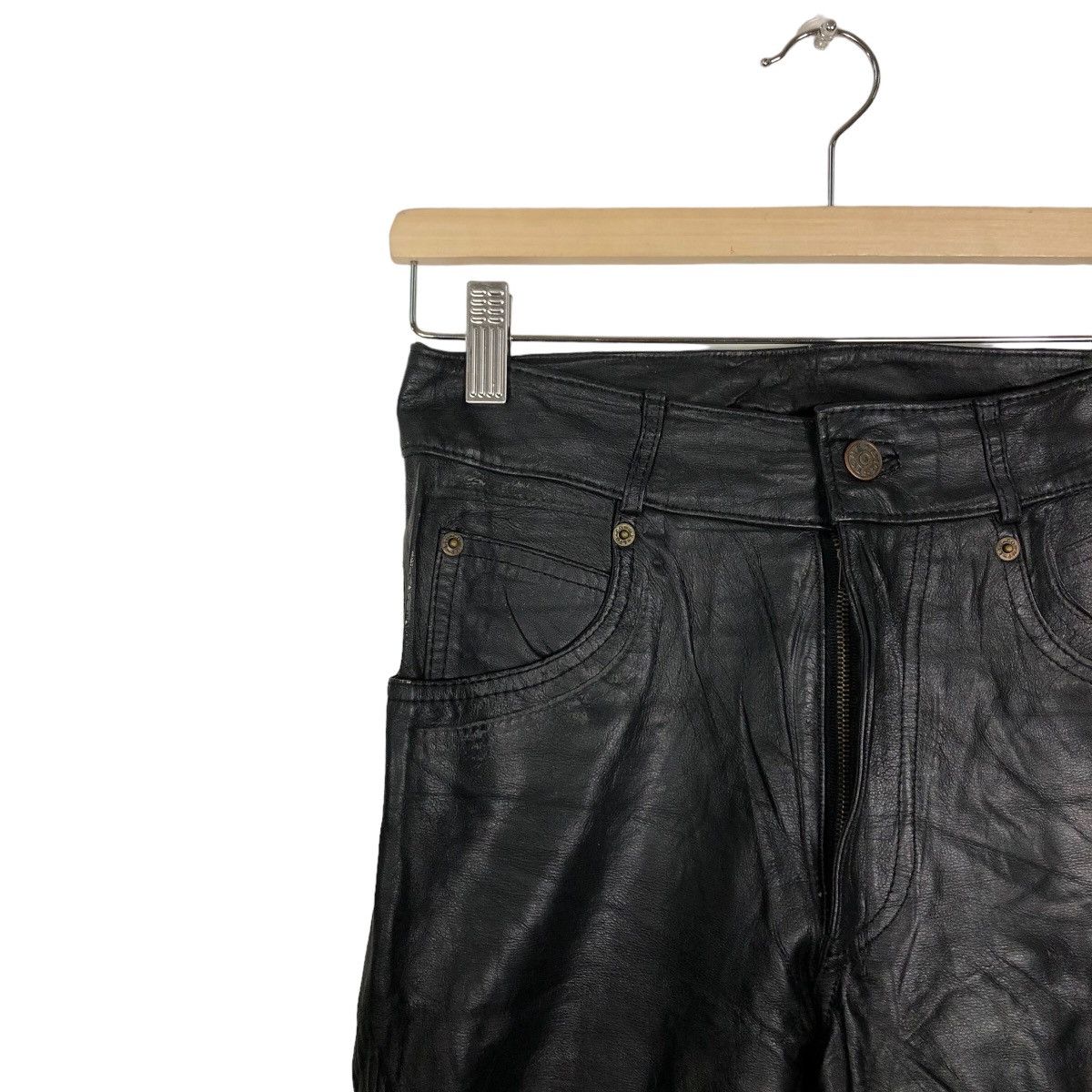 Genuine Leather 🔥Vintage Rare Genuine Leather Pants Big Stone Usa Size US 28 / EU 44 - 6 Thumbnail