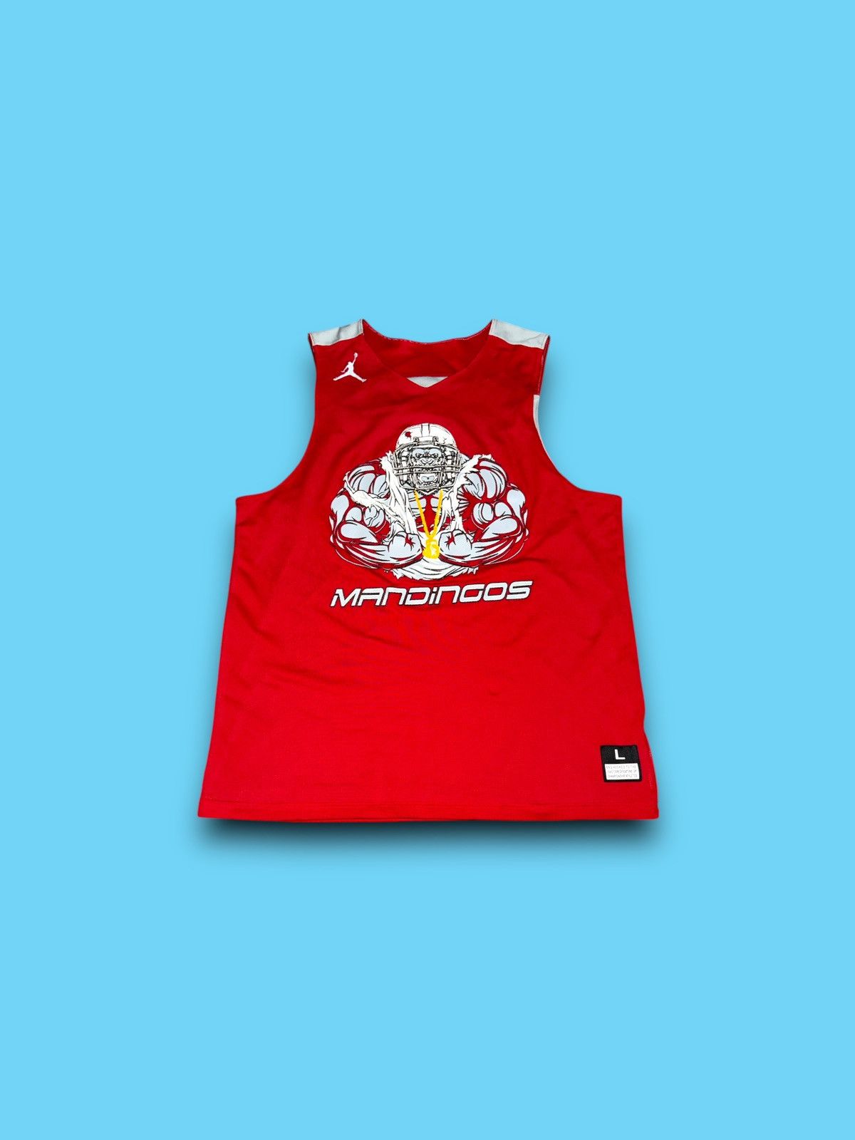Jordan Brand Vintage Air Jordan Mandingos reversible tank top red large Size US L / EU 52-54 / 3 - 1 Thumbnail