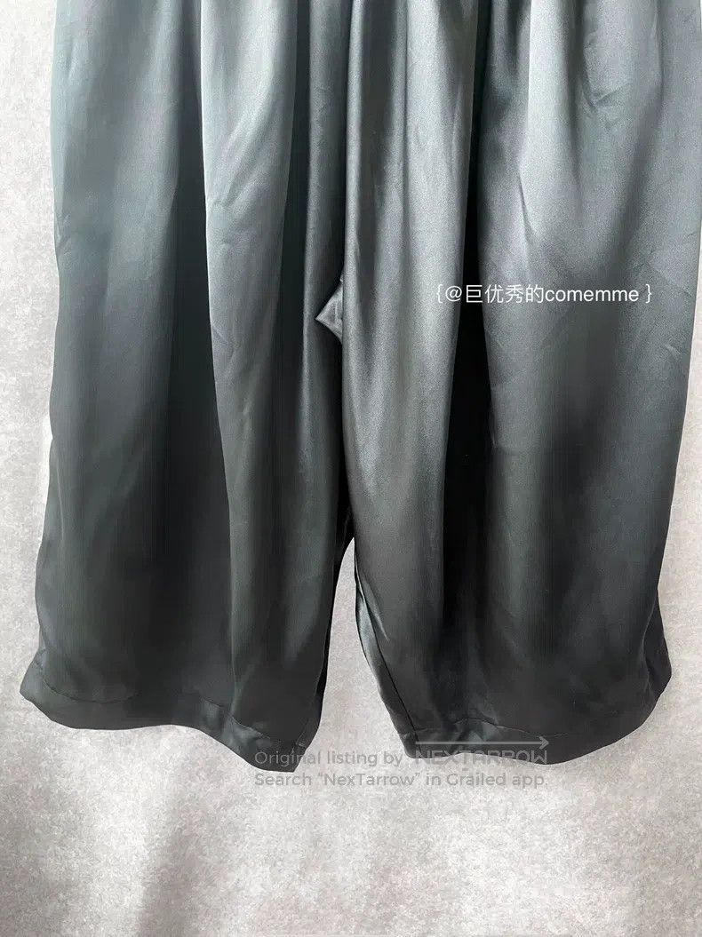 Comme des Garcons Comme des Garcons size S Basic Satin Glossy Wide Leg Crop Size 23" - 4 Thumbnail