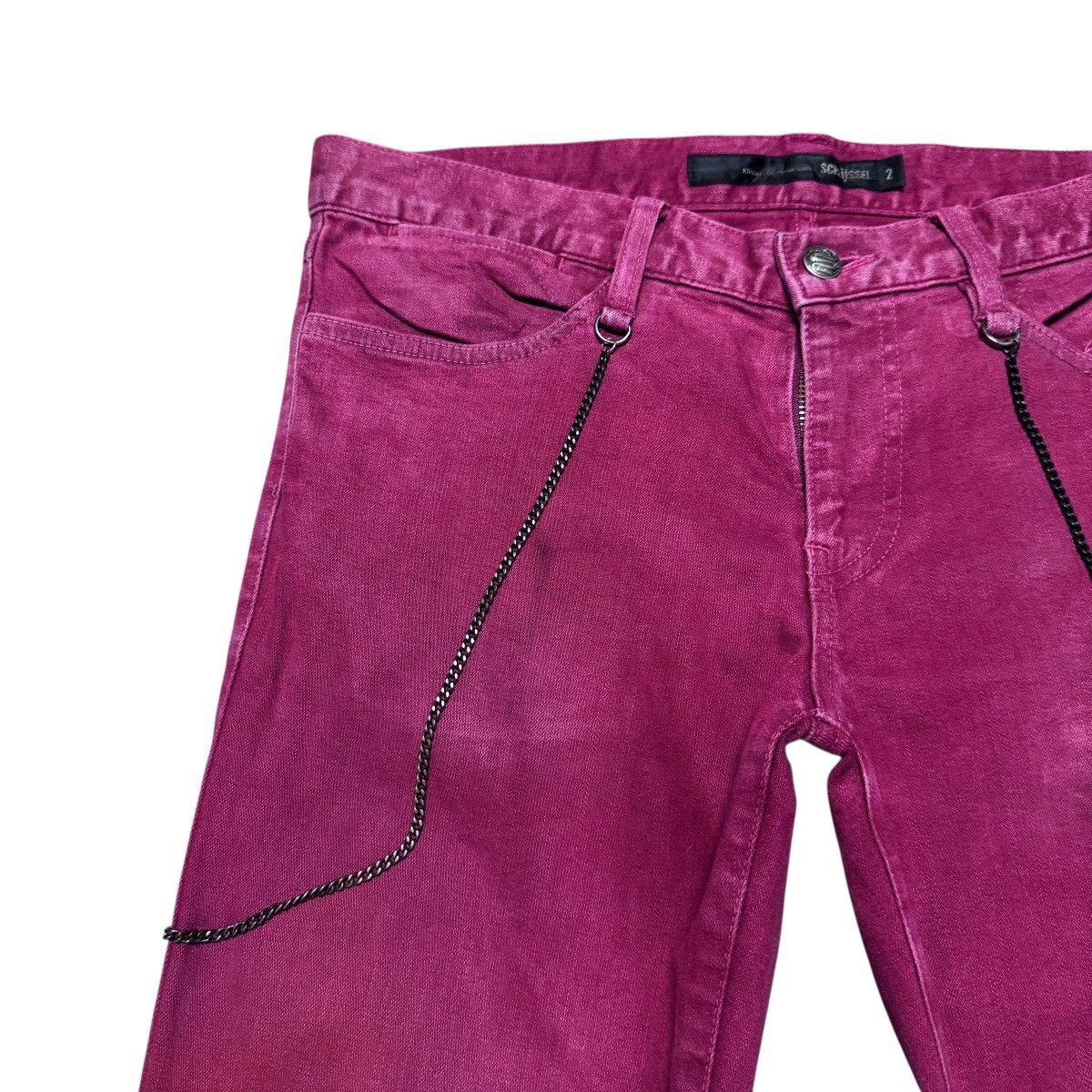 Schlussel Schlussel Brass Red Denim Skinny Jeans Size US 32 / EU 48 - 4 Thumbnail