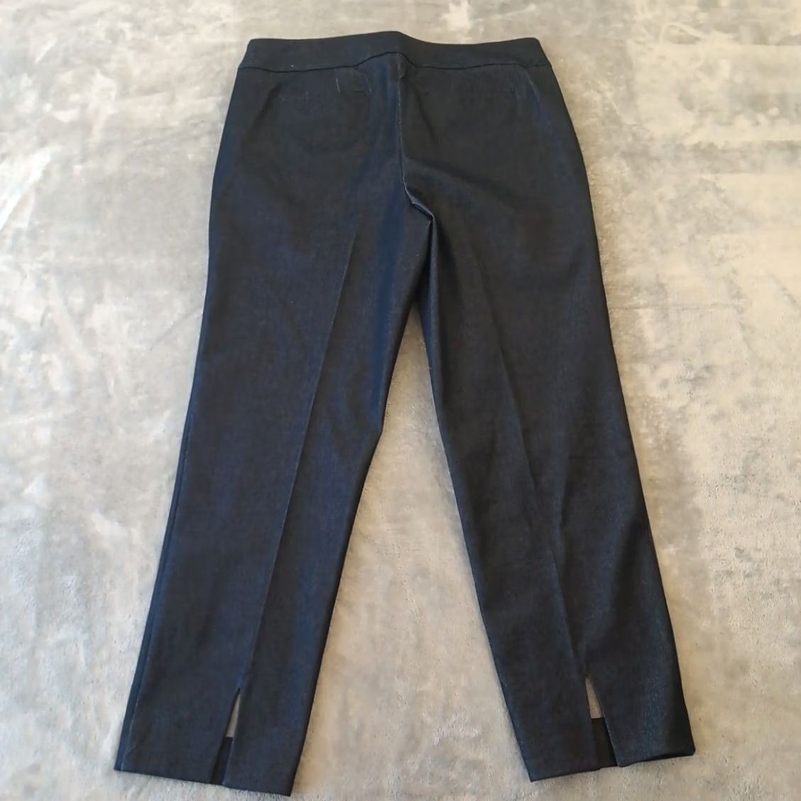 Talbots Talbots Chatham Ankle Pants Womens Size 14 Blue Side Zip Stretch 35x27 Size 36" / US 14 / IT 50 - 2 Thumbnail