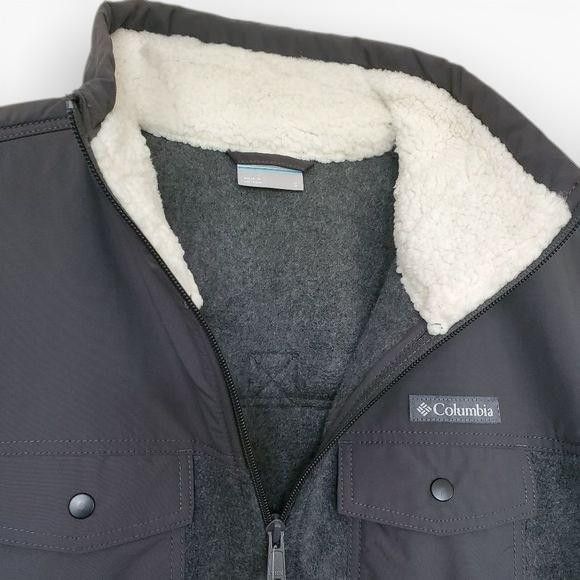 Columbia NWT Columbia Benton Springs Overlay Fleece Sherpa Jacket SM Size S / US 4 / IT 40 - 6 Thumbnail