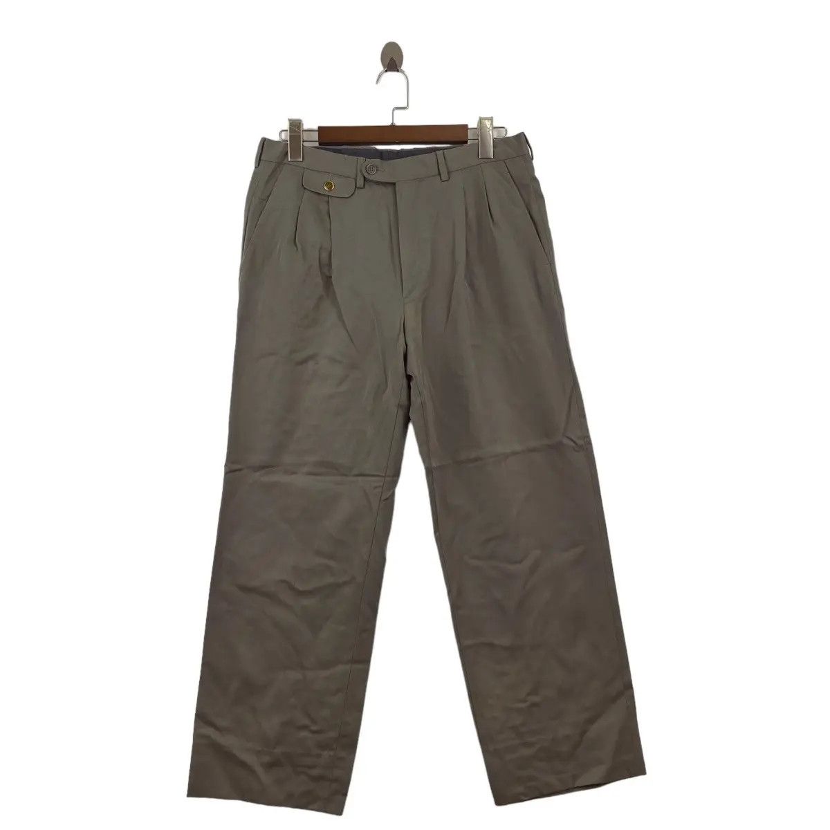 Vintage Vintage DUNHILL LONDON Made In Italy Wool Minimalist Pant Size US 32 / EU 48 - 1 Thumbnail