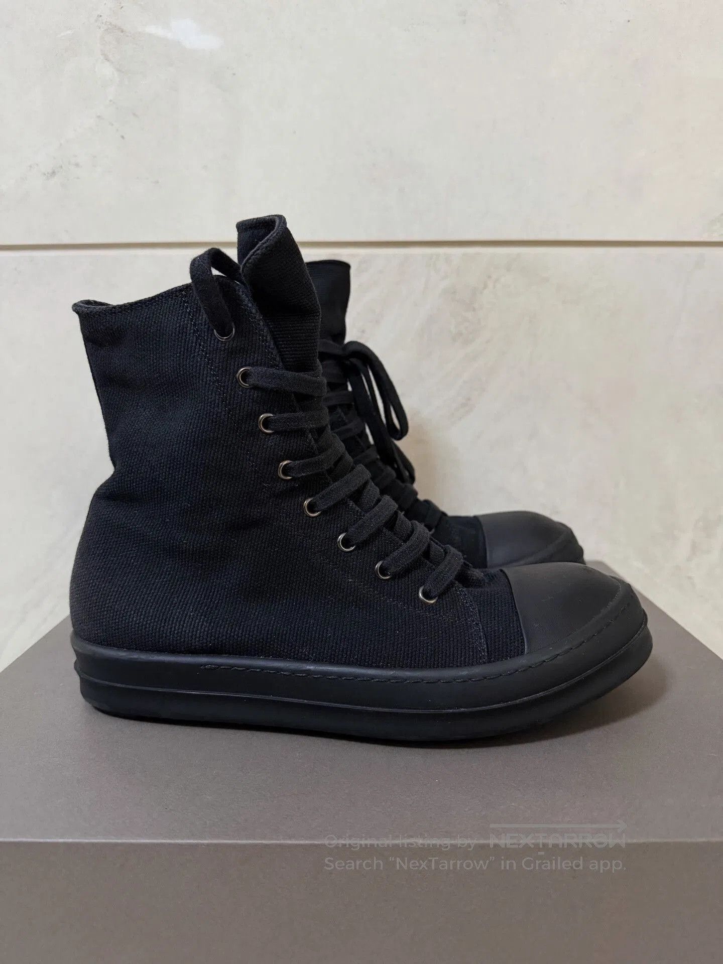 Rick Owens Drkshdw Rick Owens DRKSHDW Canvas High-Top. Size US 7.5 / EU 40-41 - 1 Thumbnail