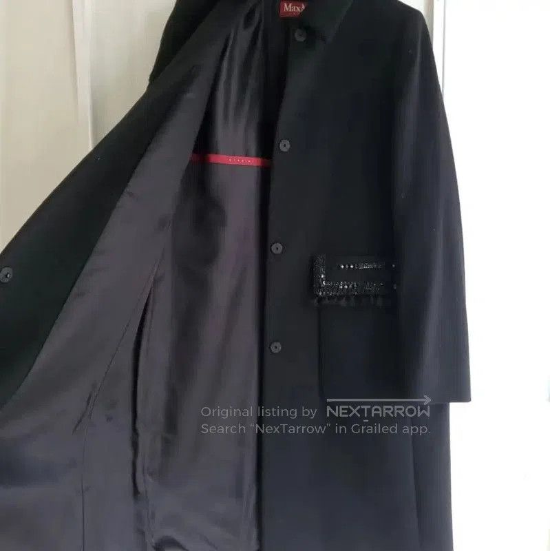 Max Mara MaxMara Black Wool Mid-Length Winter Coat . Size S / US 4 / IT 40 - 2 Thumbnail