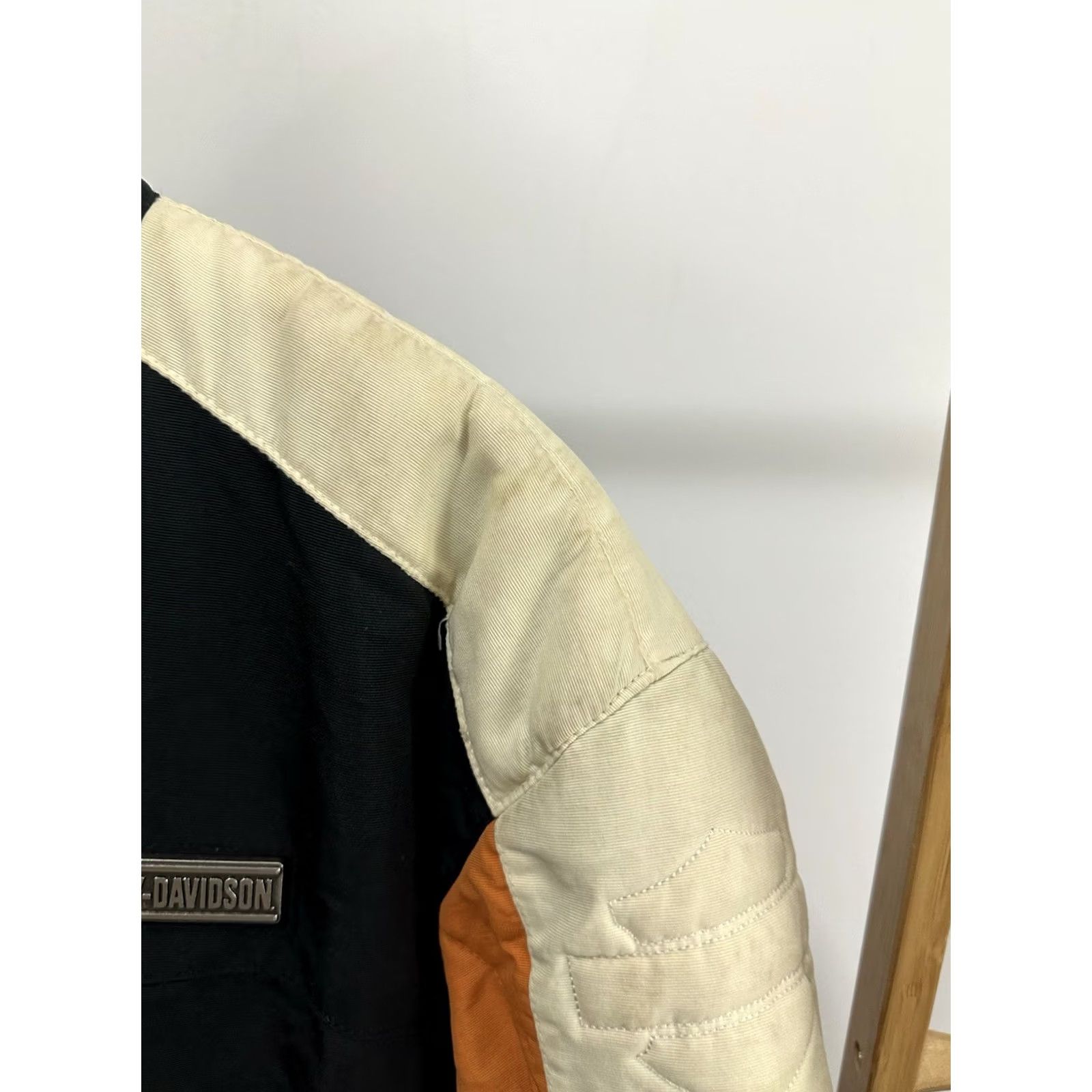 Harley Davidson VTG Harley-Davidson Men's Biker Motorcycle Nylon Orange Black Jacket XL Bomber Riding Team Size US XL / EU 56 / 4 - 6 Thumbnail