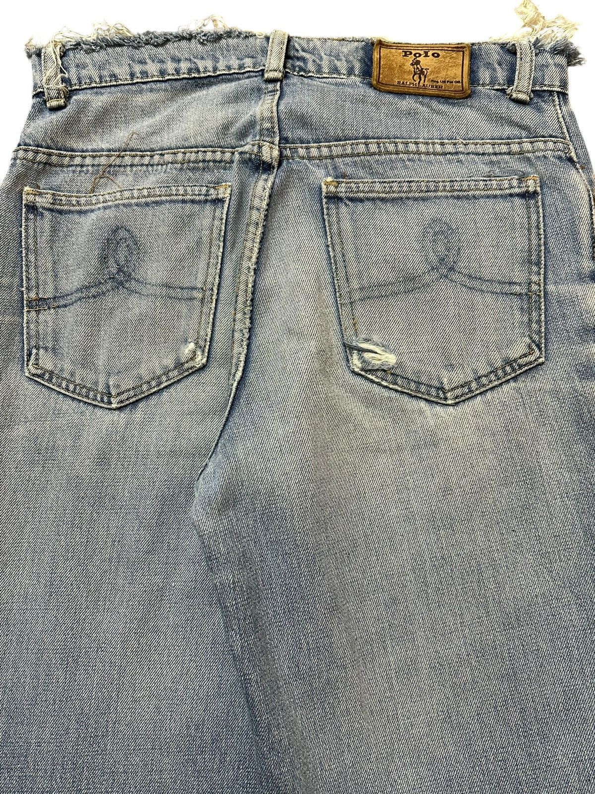 Polo Ralph Lauren Vintage Polo Ralph Lauren Light Wash Distressed Loose Jeans Size US 28 / EU 44 - 6 Thumbnail