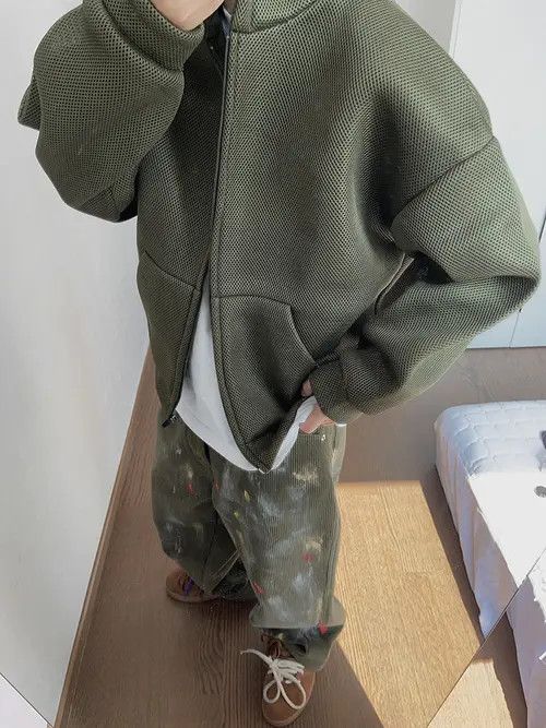 VIBE Double Layer Green Mesh Hoodie Size US M / EU 48-50 / 2 - 2 Thumbnail