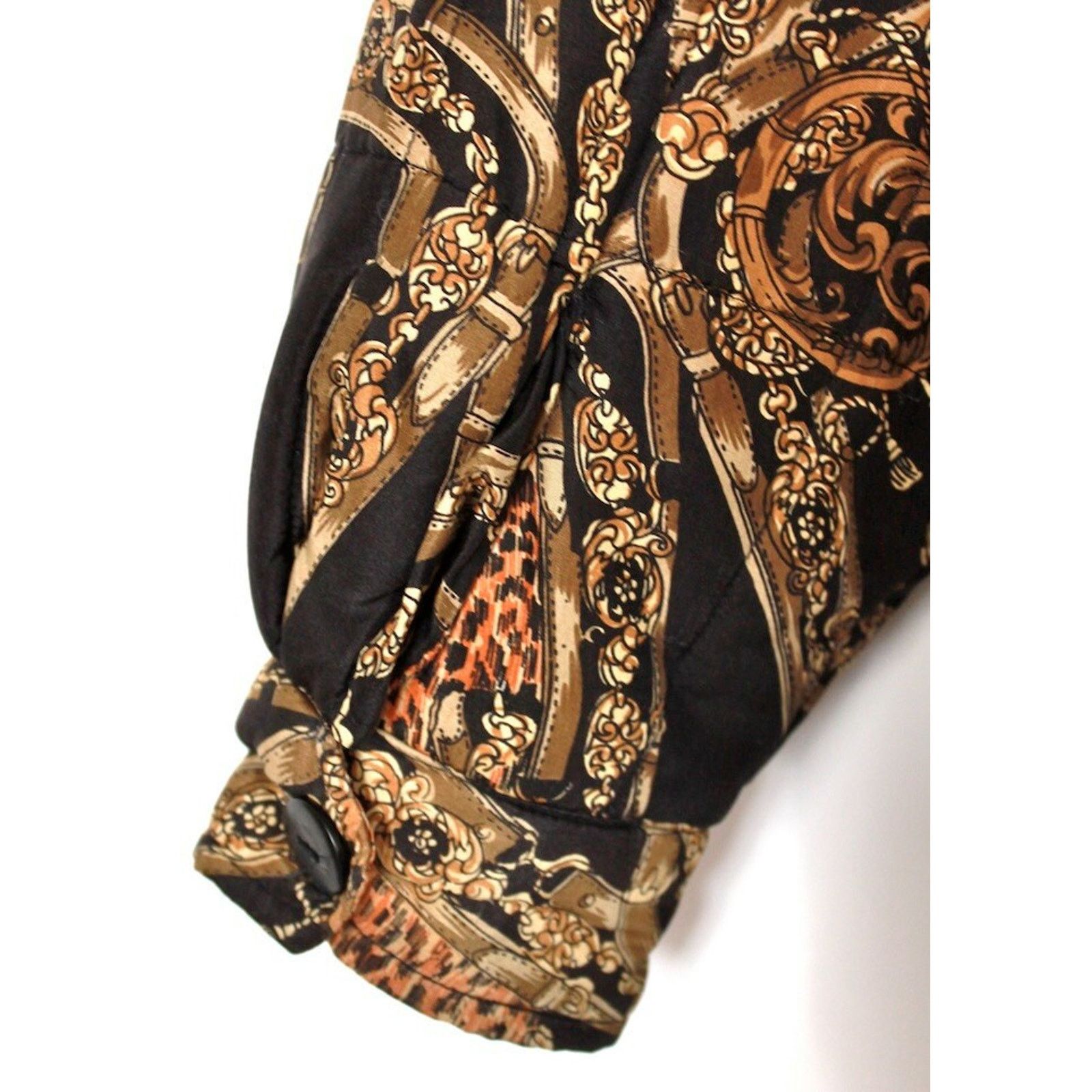 Vintage ULTRA RARE Chains and Leopard Silk Jacket Size L / US 10 / IT 46 - 3 Thumbnail