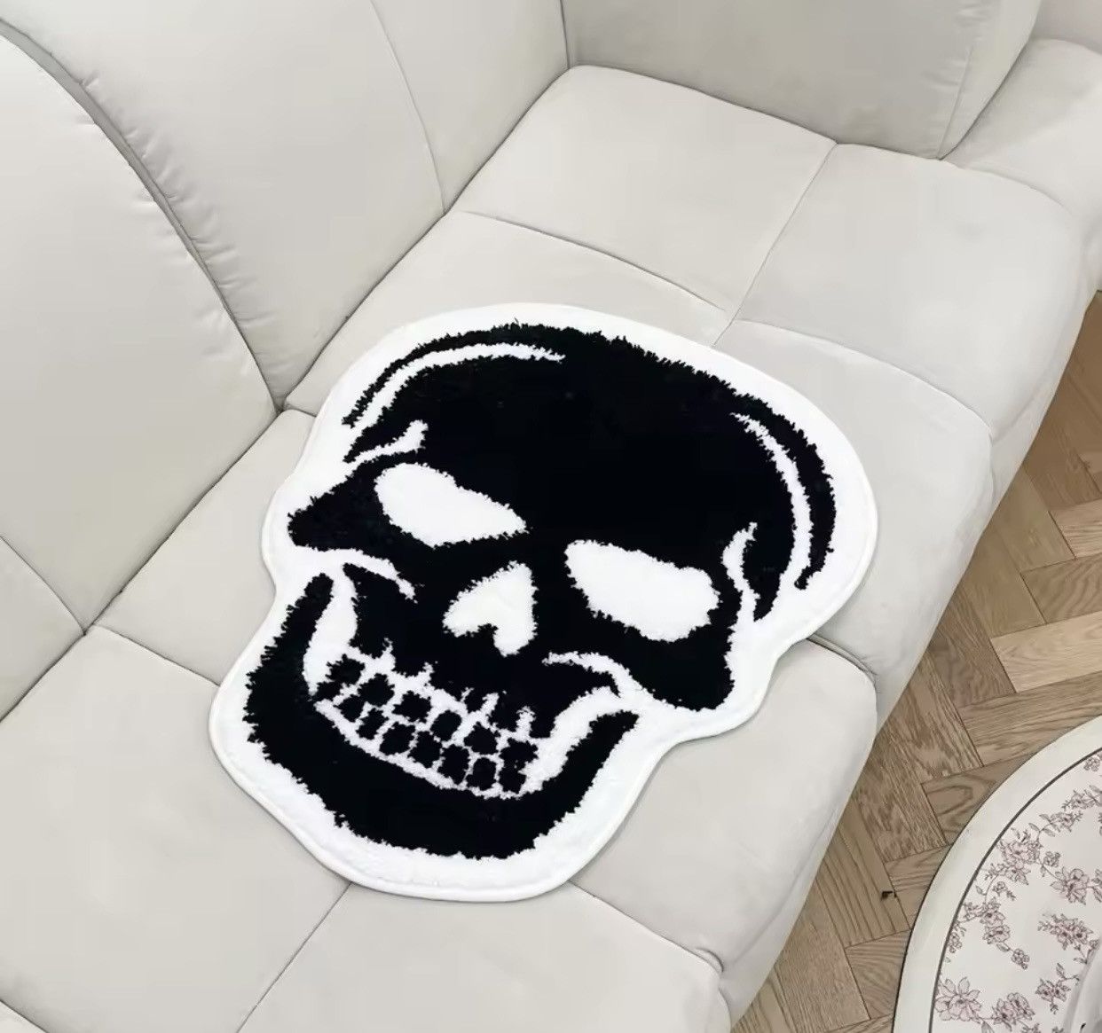 Japanese Brand Skull Bath Mat Tufted Rug Size ONE SIZE - 1 Thumbnail