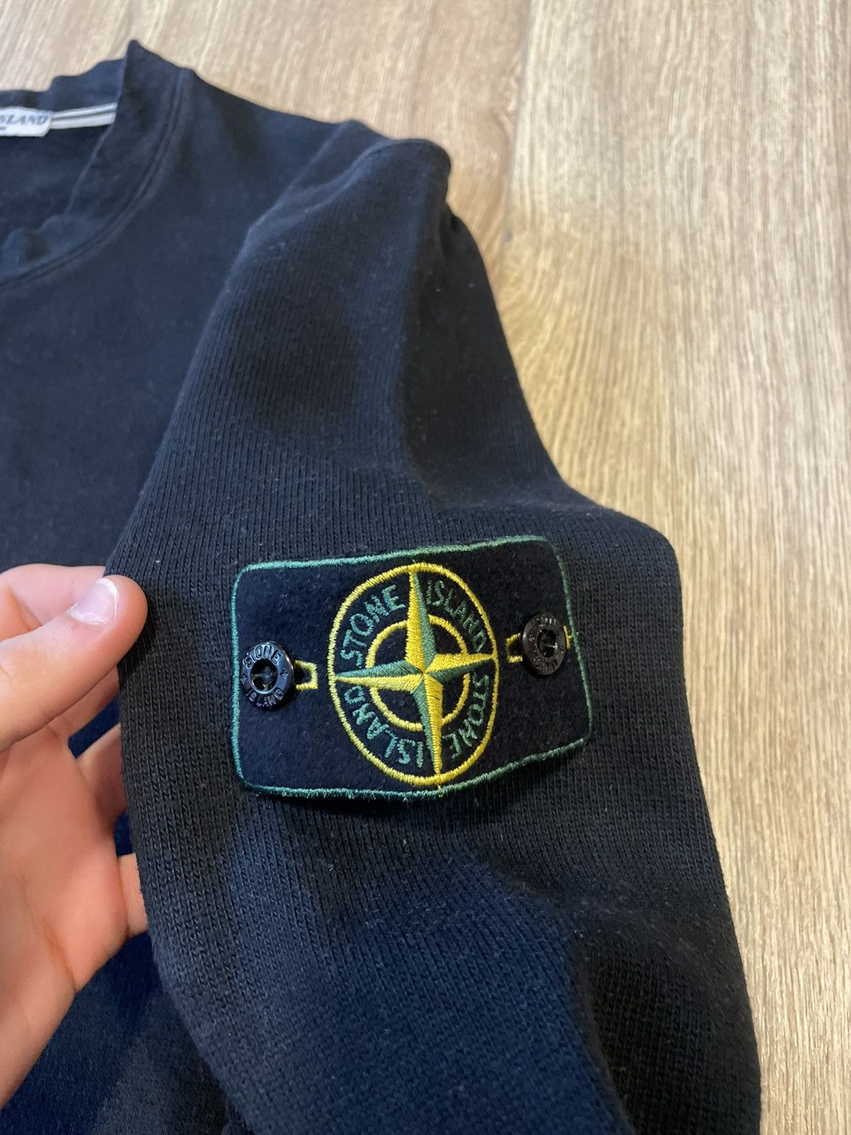 Stone Island Vintage Stone Island Black Sweatshirt 2007ss Size US L / EU 52-54 / 3 - 7 Thumbnail