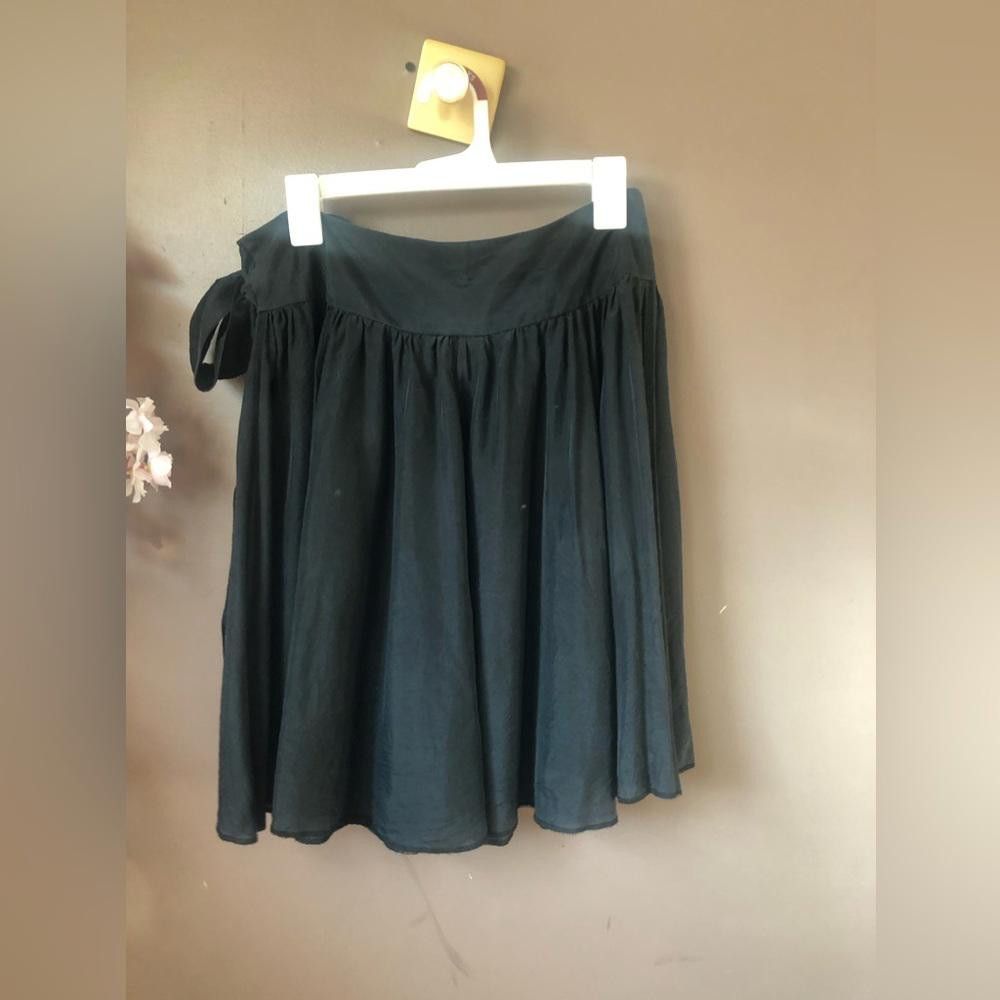 Designer Silk wrap puff skirt bottom Size 30" / US 8 / IT 44 - 2 Thumbnail