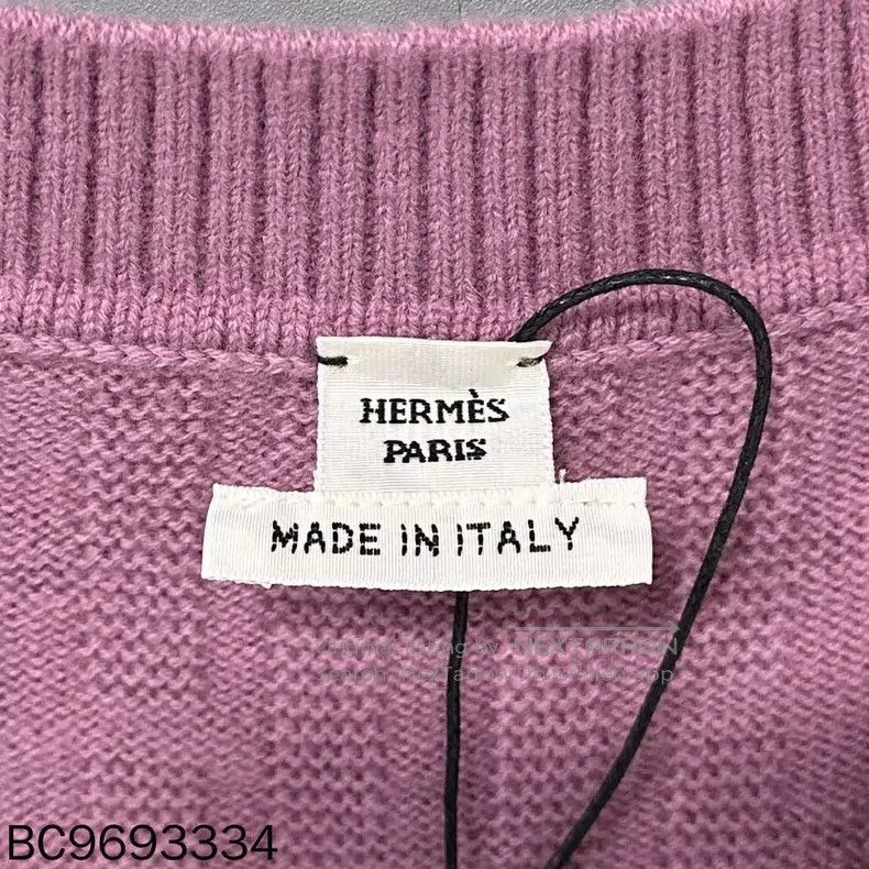 Hermes Hermes H Printed Short Sleeve Wool Vest Size XXS / US 00 / IT 34 - 5 Thumbnail