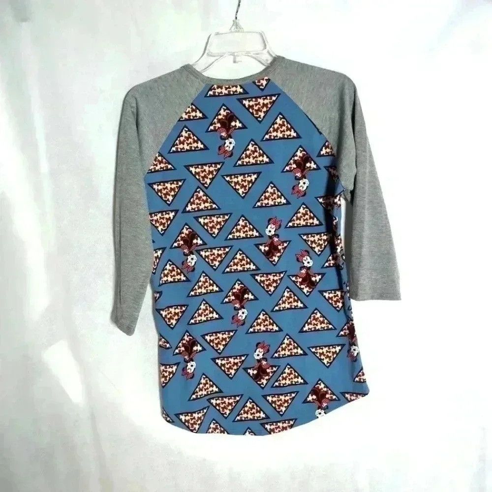 Designer LuLaRoe Unisex S Gray/Blue Randy Minnie Mouse Geometric Rag Size S / US 4 / IT 40 - 4 Thumbnail