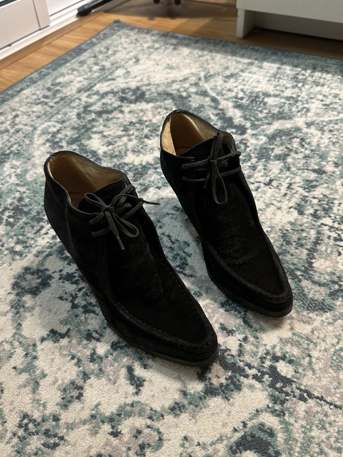 Gucci Gucci Made in Italy Black Suede Leather Ankle Boots Size US 5.5 / IT 35.5 - 3 Thumbnail