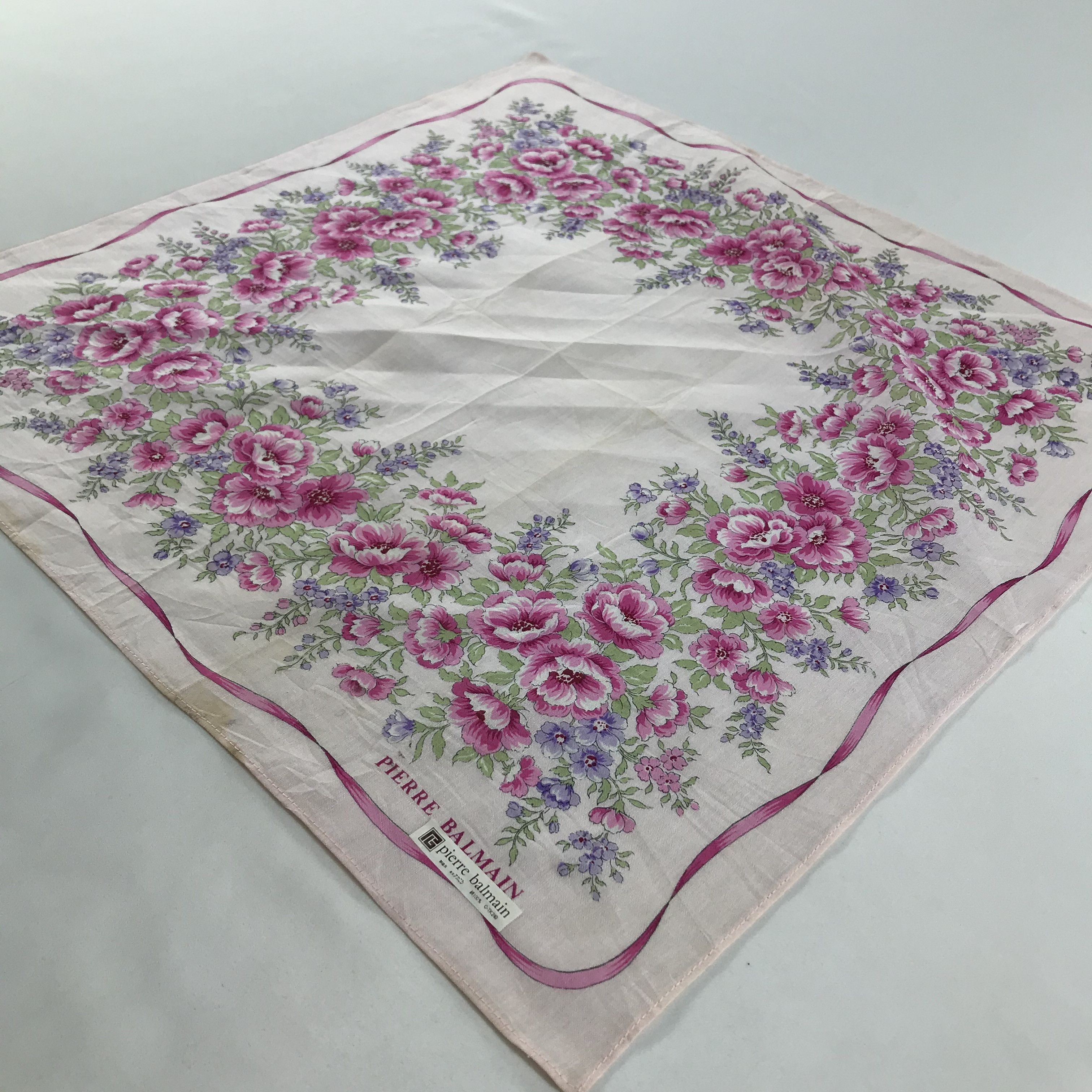 Pierre Balmain × Vintage Pierre Balmain Bandana / Handkerchief / Neckerchief - S1636 Size ONE SIZE - 2 Thumbnail
