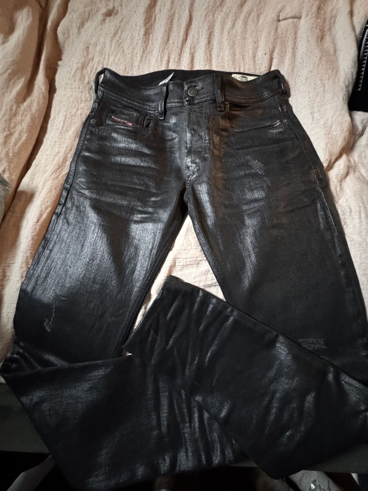 Diesel Diesel Black Jeans 2% Spandex Size US 29 - 1 Thumbnail