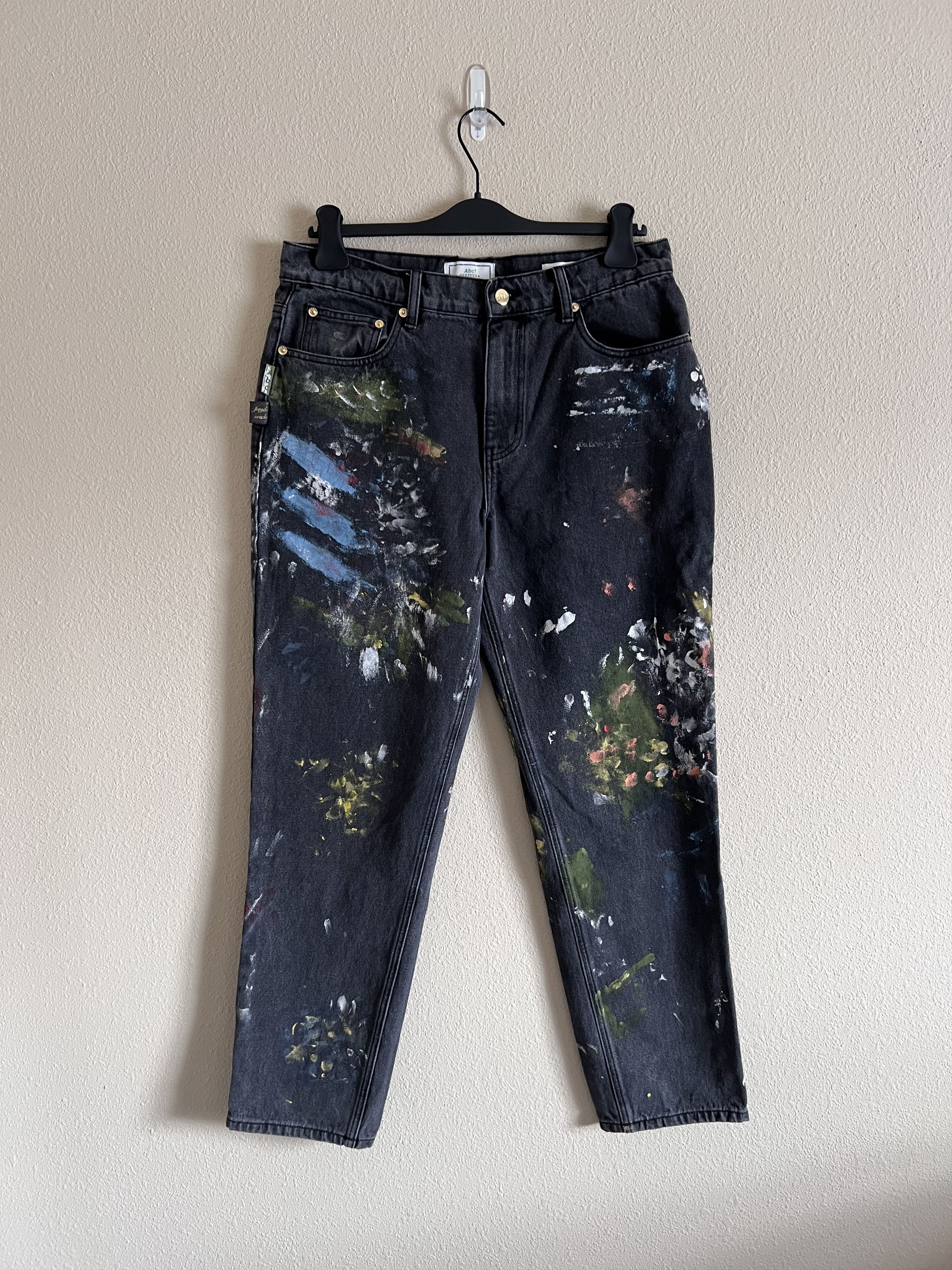 Advisory Board Crystals × Guess Advisory Board Crystals Guess ABC? Painted Denim Jeans Size US 32 / EU 48 - 1 Thumbnail