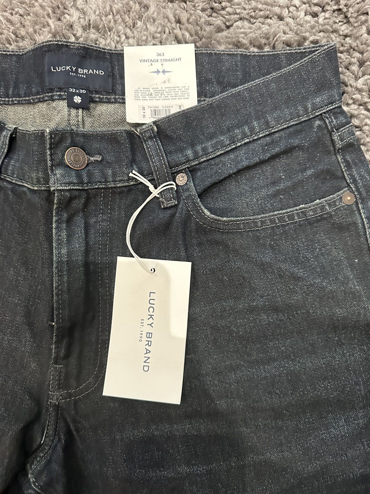 Lucky Brand Black Vintage Lucky Jeans Size US 32 / EU 48 - 2 Thumbnail