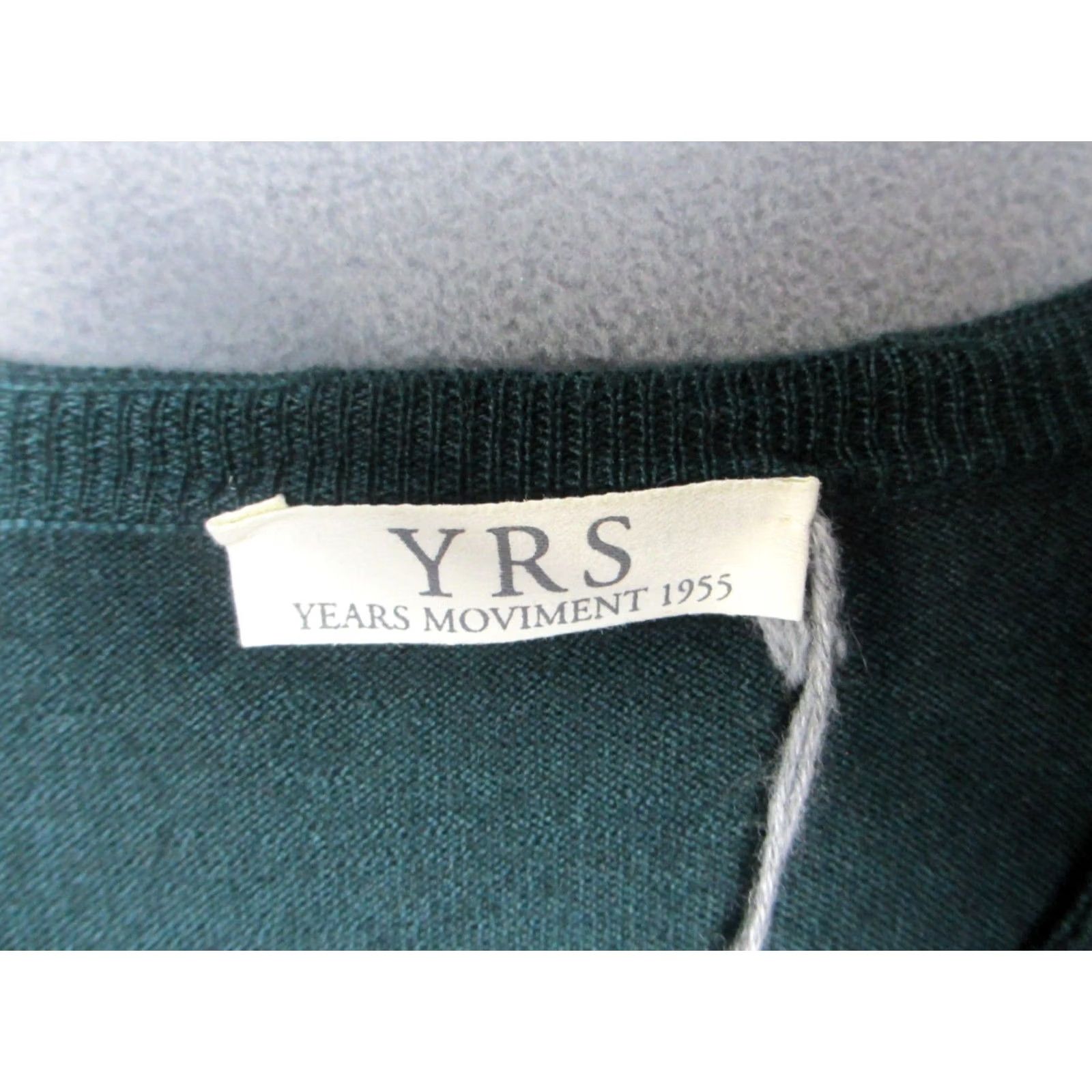 Vintage YRS Years Movement Sweater Mens XL Forest Green Merino Wool Knit V-Neck Pullover Size US XL / EU 56 / 4 - 4 Thumbnail