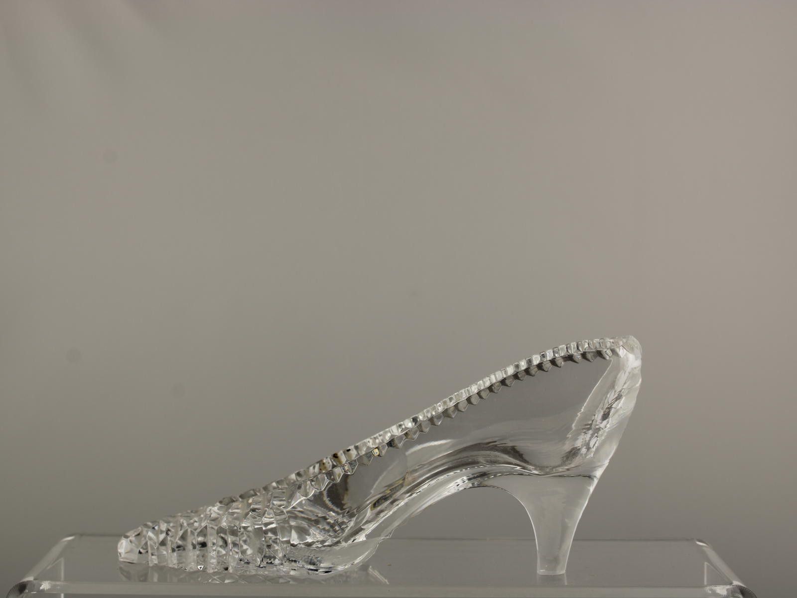 Other Tutbury Vintage Crystal Cinderella Cut Glass Slipper Shoes Size ONE SIZE - 1 Thumbnail